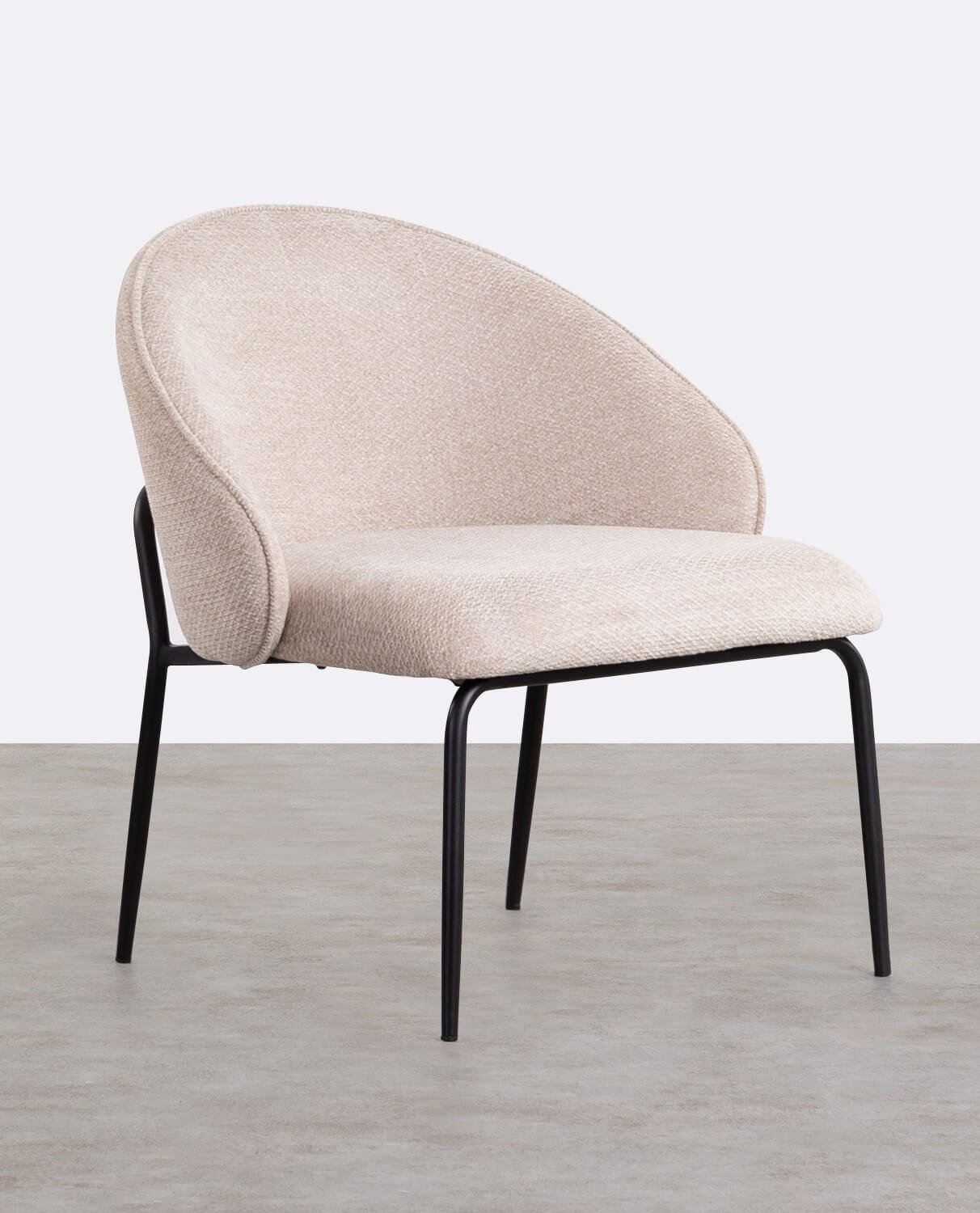 Pack 2 Fauteuils en Tissu et Métal Emna, image de la gelerie 1