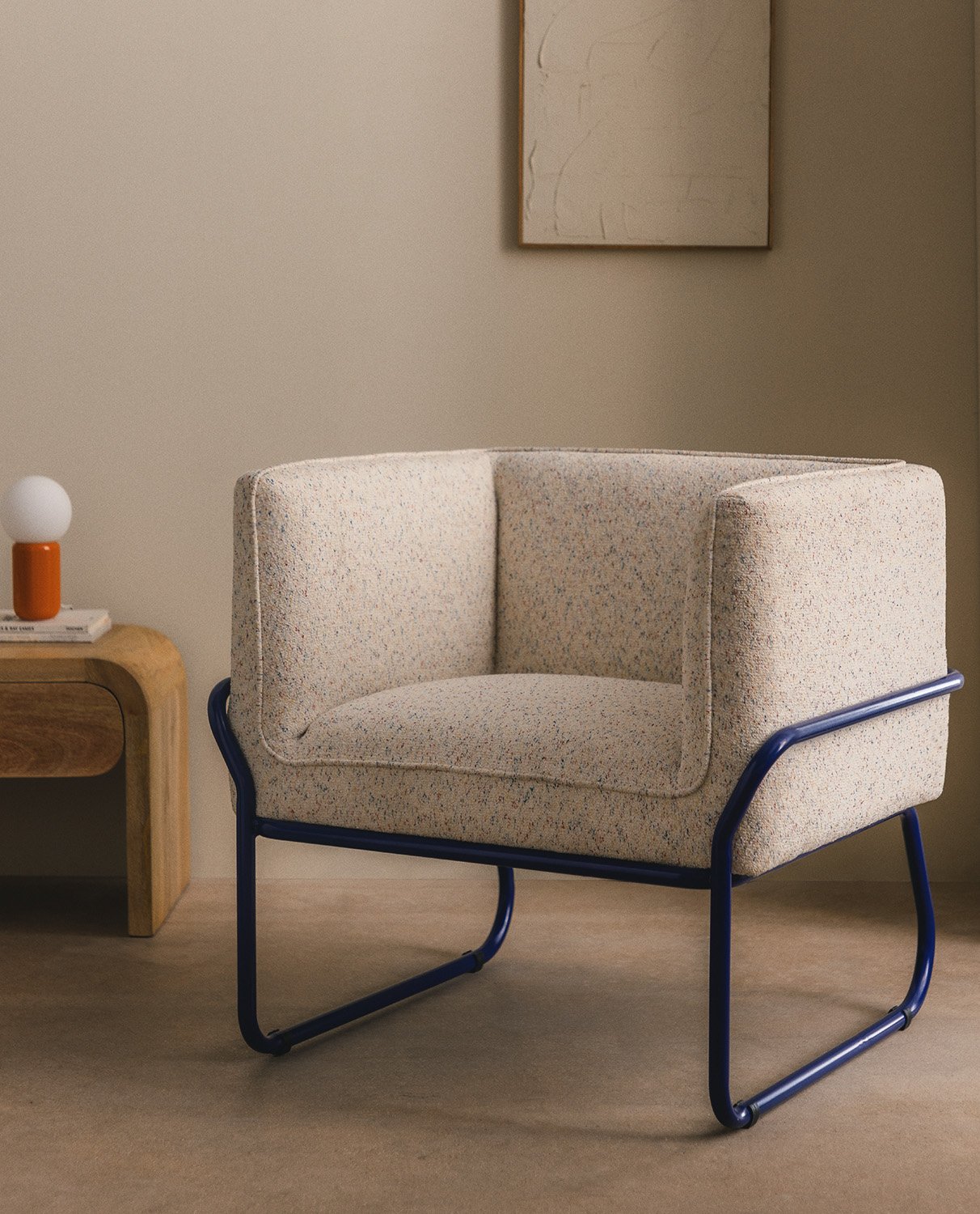 Pack 2 Fauteuils en Tissu et Métal Marcellus , image de la gelerie 2