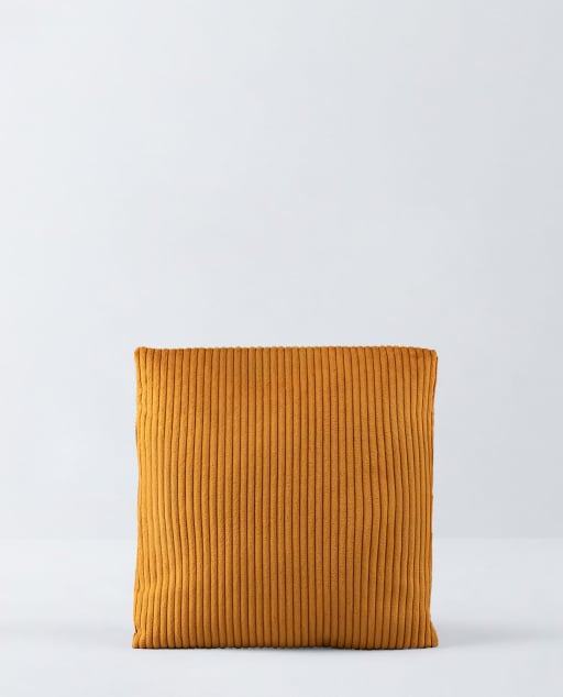 Coussin Carré en Velours Côtelé Épais (43x43 cm) Raim