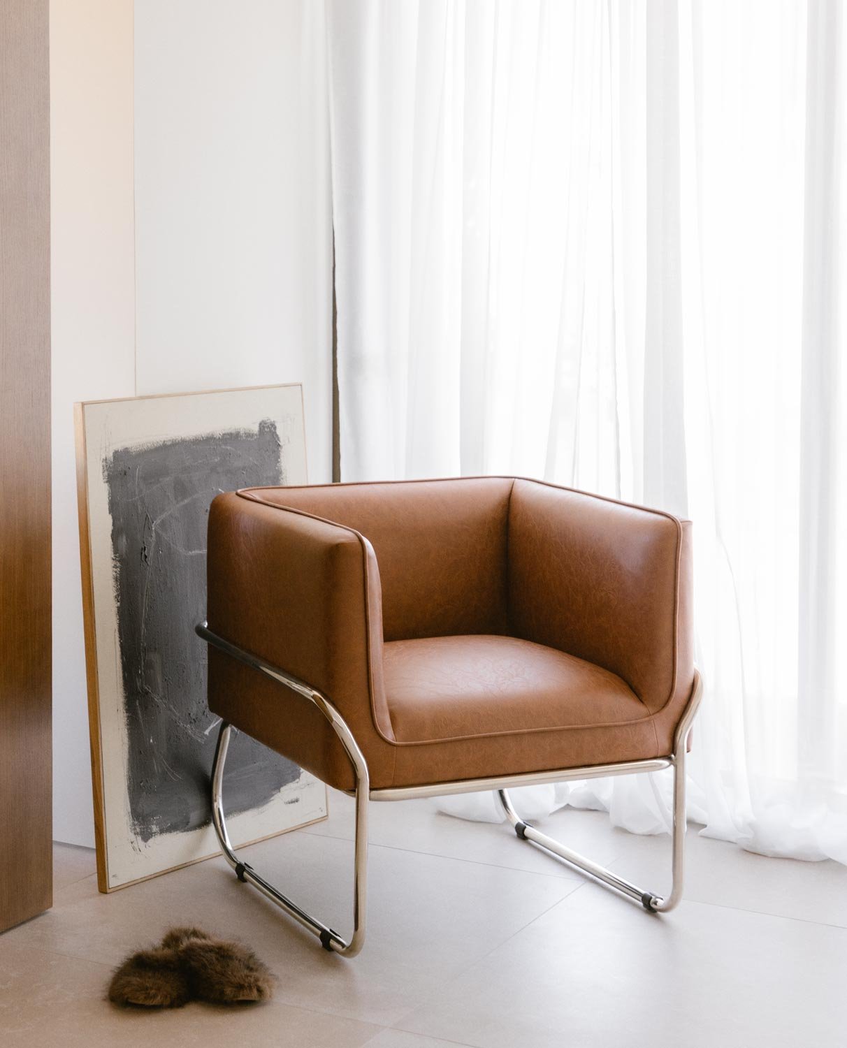 Fauteuil en Similicuir et Métal Marcellus, image de la gelerie 2