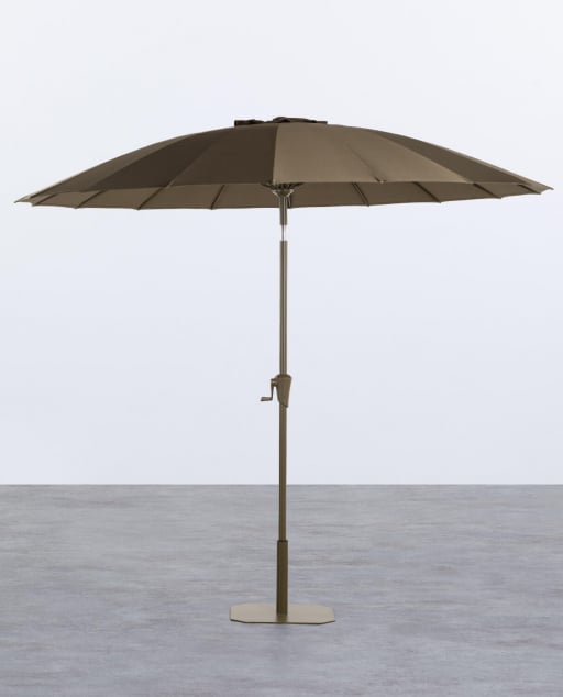 Pack Parasol de Jardin et Terrasse avec Pied de Parasol en Métal Somer