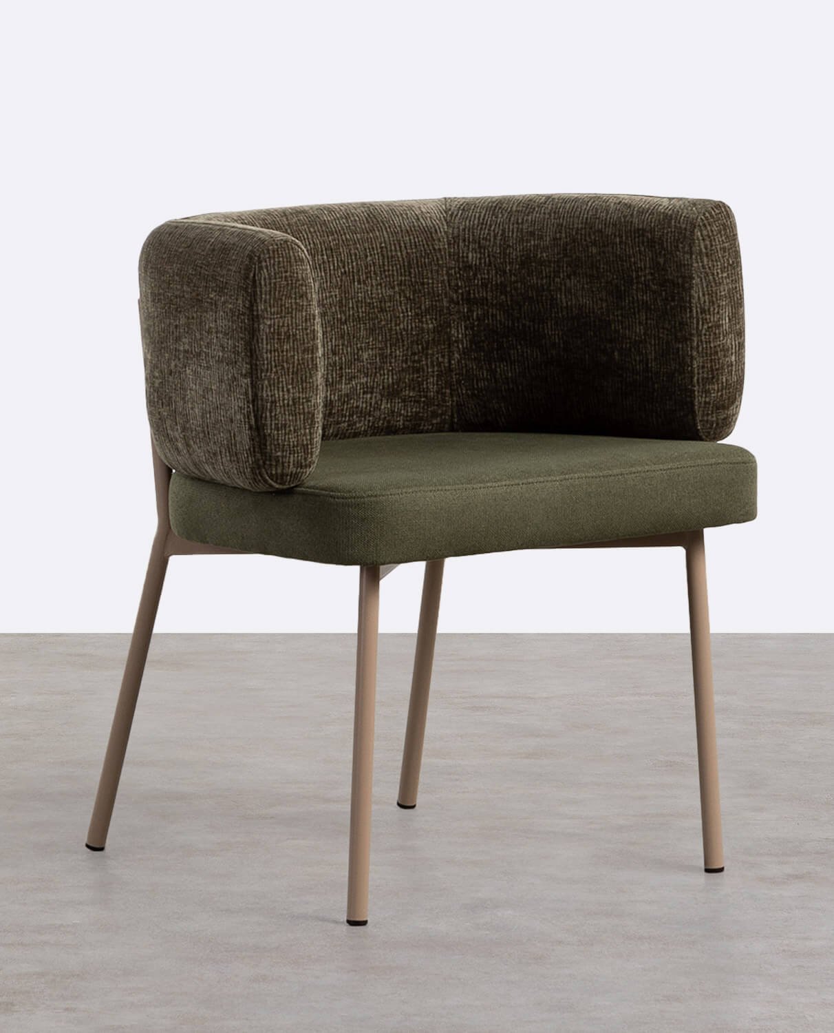 Pack 2 Chaises de Salle à Manger en Tissu et Métal Hades Soft, image de la gelerie 1