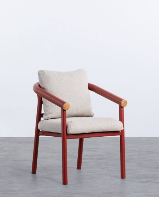 Pack 4 Chaises d'Extérieur en Aluminium Cheryl