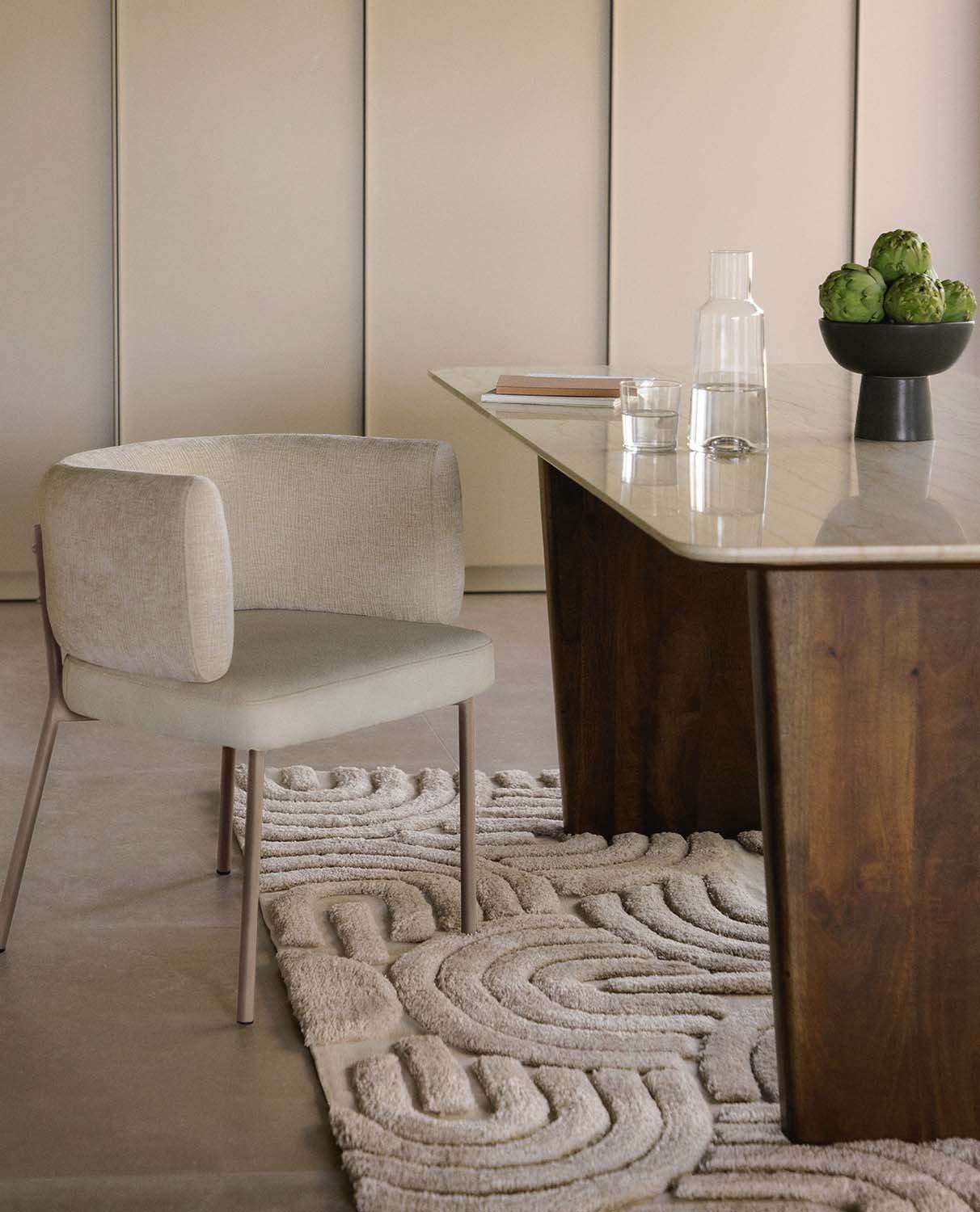 Chaise de Salle à Manger en Tissu et Métal Hades Soft, image de la gelerie 2