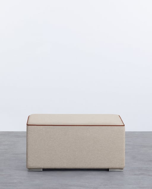Module Puff de Jardin pour Canapé en Tissu Lagos
