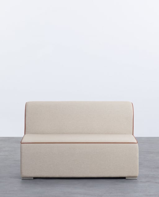 Module Fauteuil de Jardin 2 Places pour Canapé en Tissu Lagos