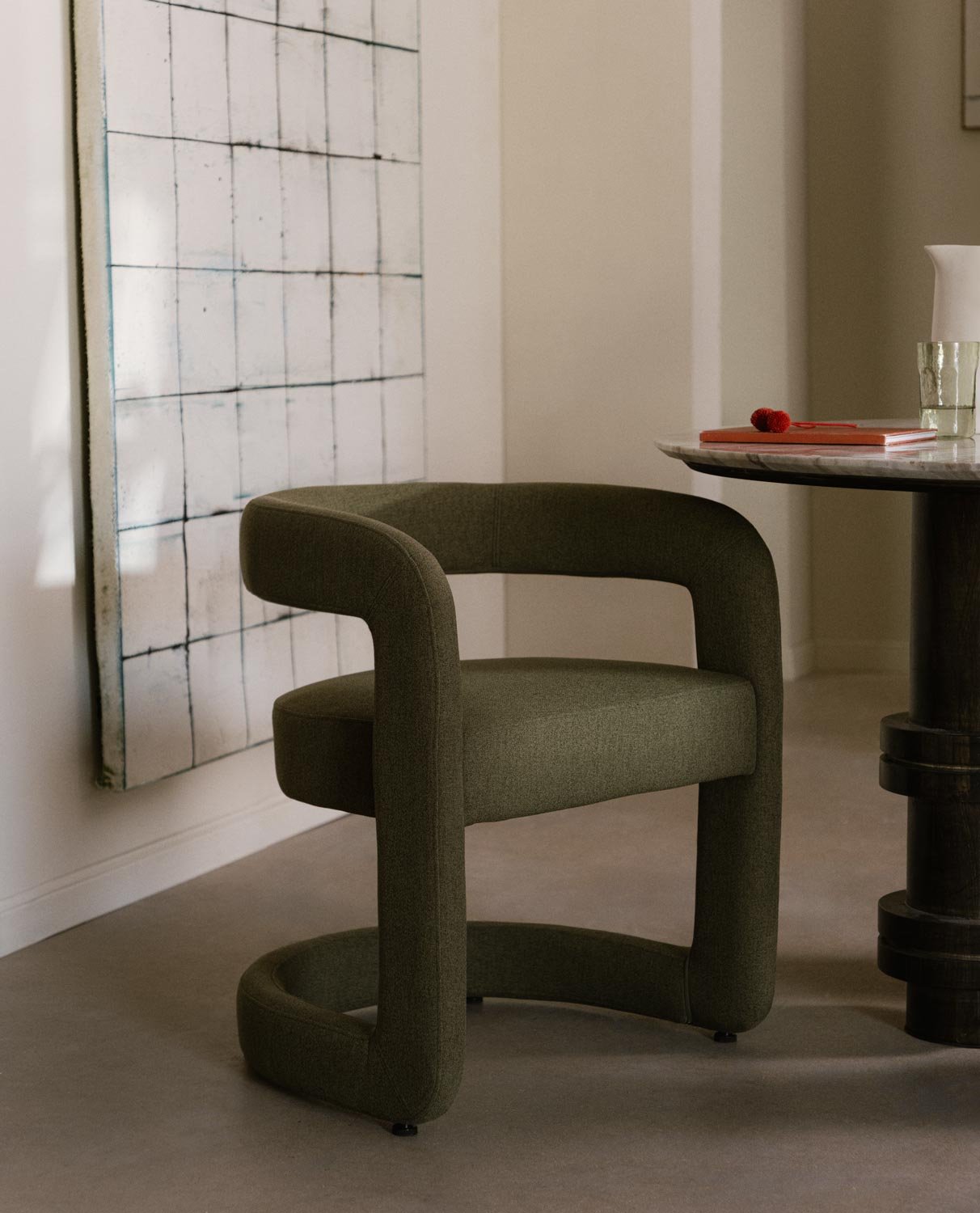 Chaise de Salle à Manger en Tissu Winsi, image de la gelerie 2