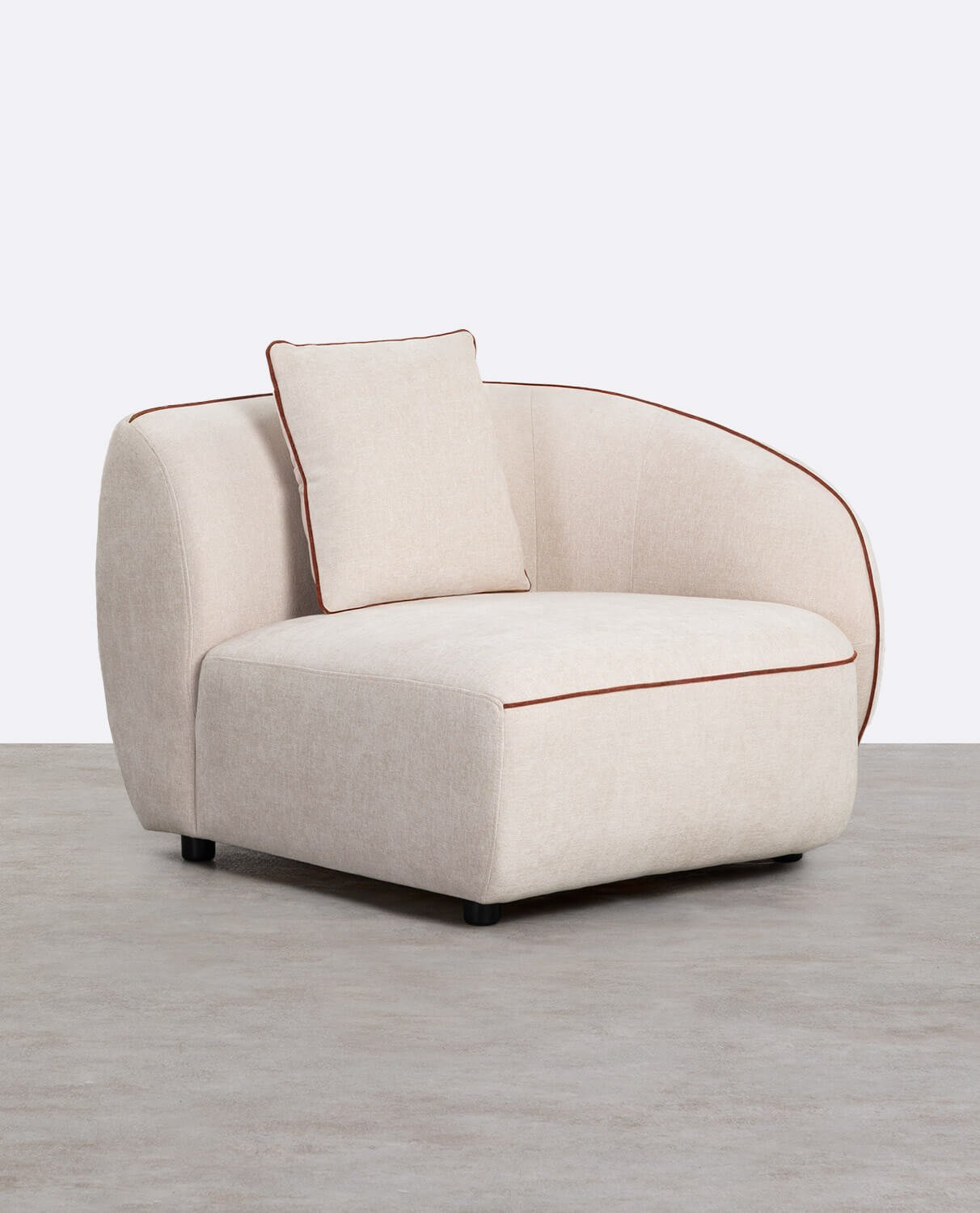 Module de Fauteuil D'Angle Droit en Tissu pour Canapé Ilham, image de la gelerie 1