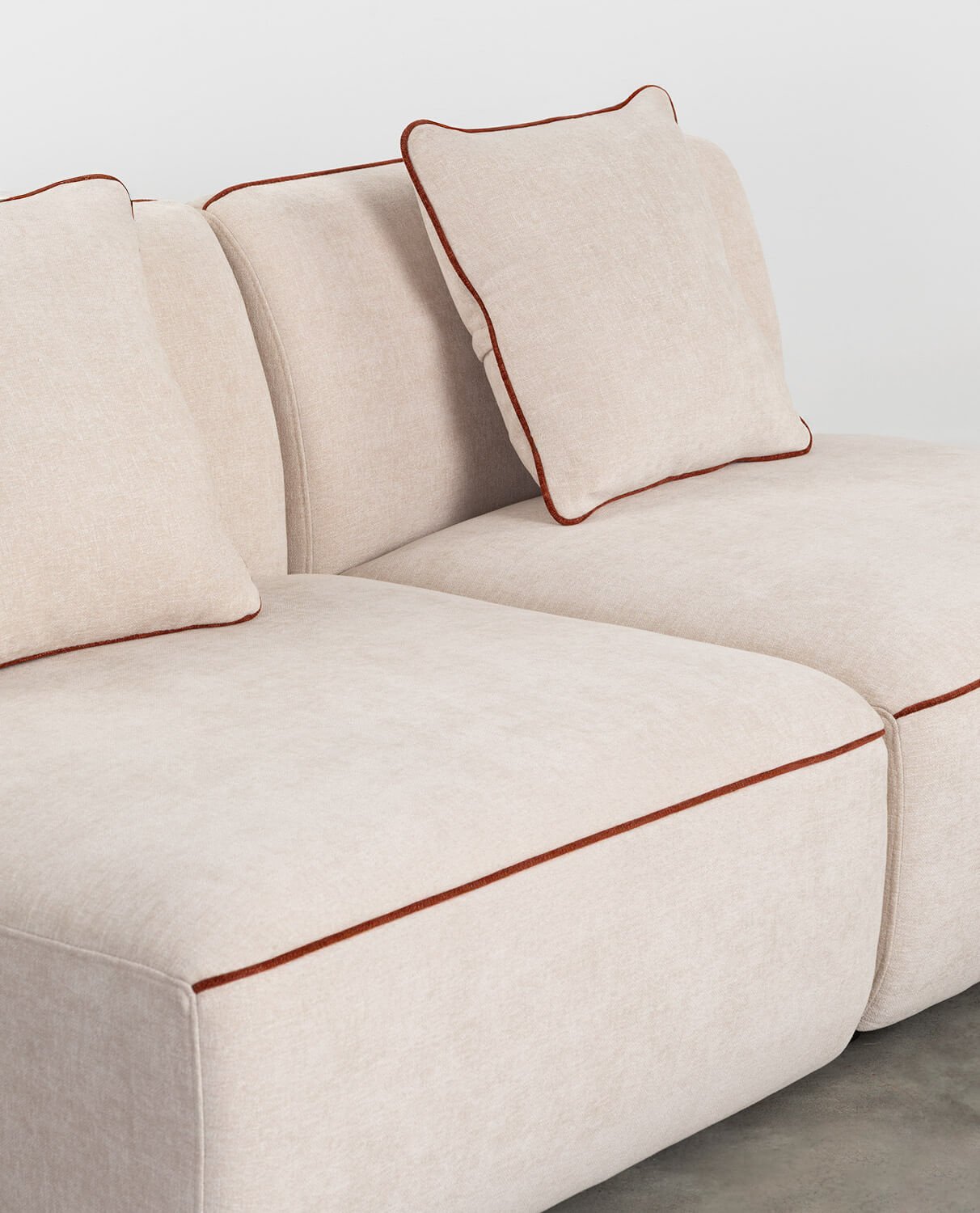 Canapé Modulable 2 Pièces Fauteuil en Tissu Ilham , image de la gelerie 2