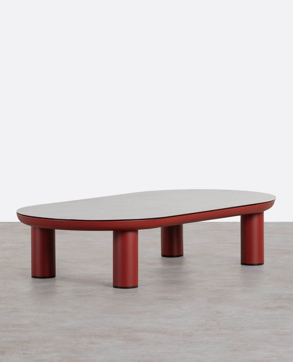 Table Basse en Aluminium et Verre (130x70 cm) Cheryl, image de la gelerie 1
