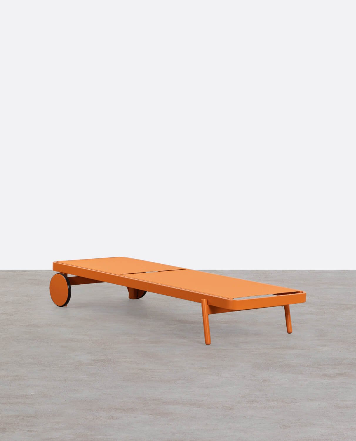 Chaise Longue Inclinable en Aluminium et Tissu Celina, image de la gelerie 2