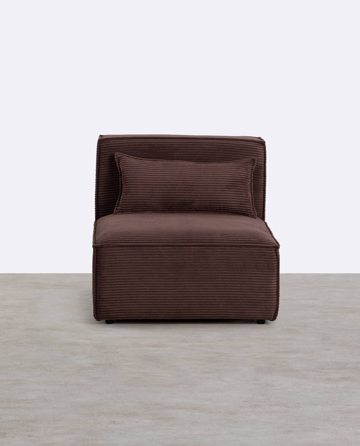 Module de Fauteuil et Canapé en Velours Côtelé Épais Kilhe, image de la gelerie 2