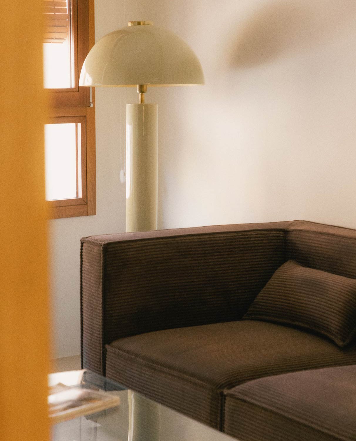 Module de Fauteuil d'Angle en Velours Côtelé Épais Kilhe, image de la gelerie 2