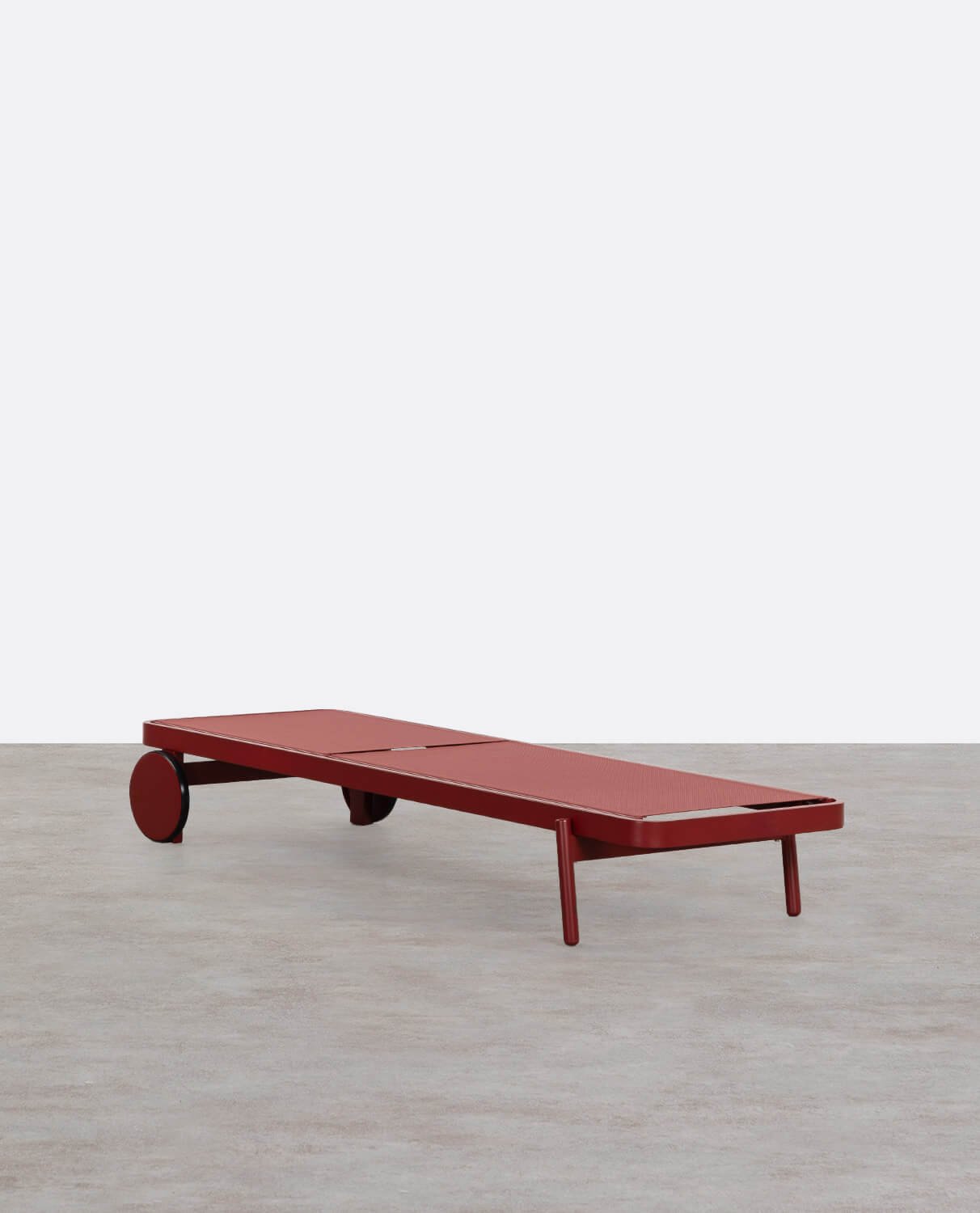 Chaise Longue Inclinable en Aluminium et Tissu Celina, image de la gelerie 2