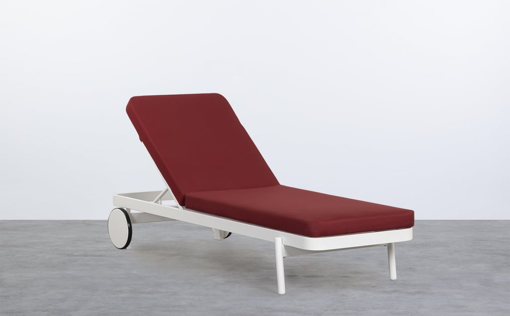 Coussin en Tissu pour Chaise Longue d'Extérieur (200X65 cm) Celina