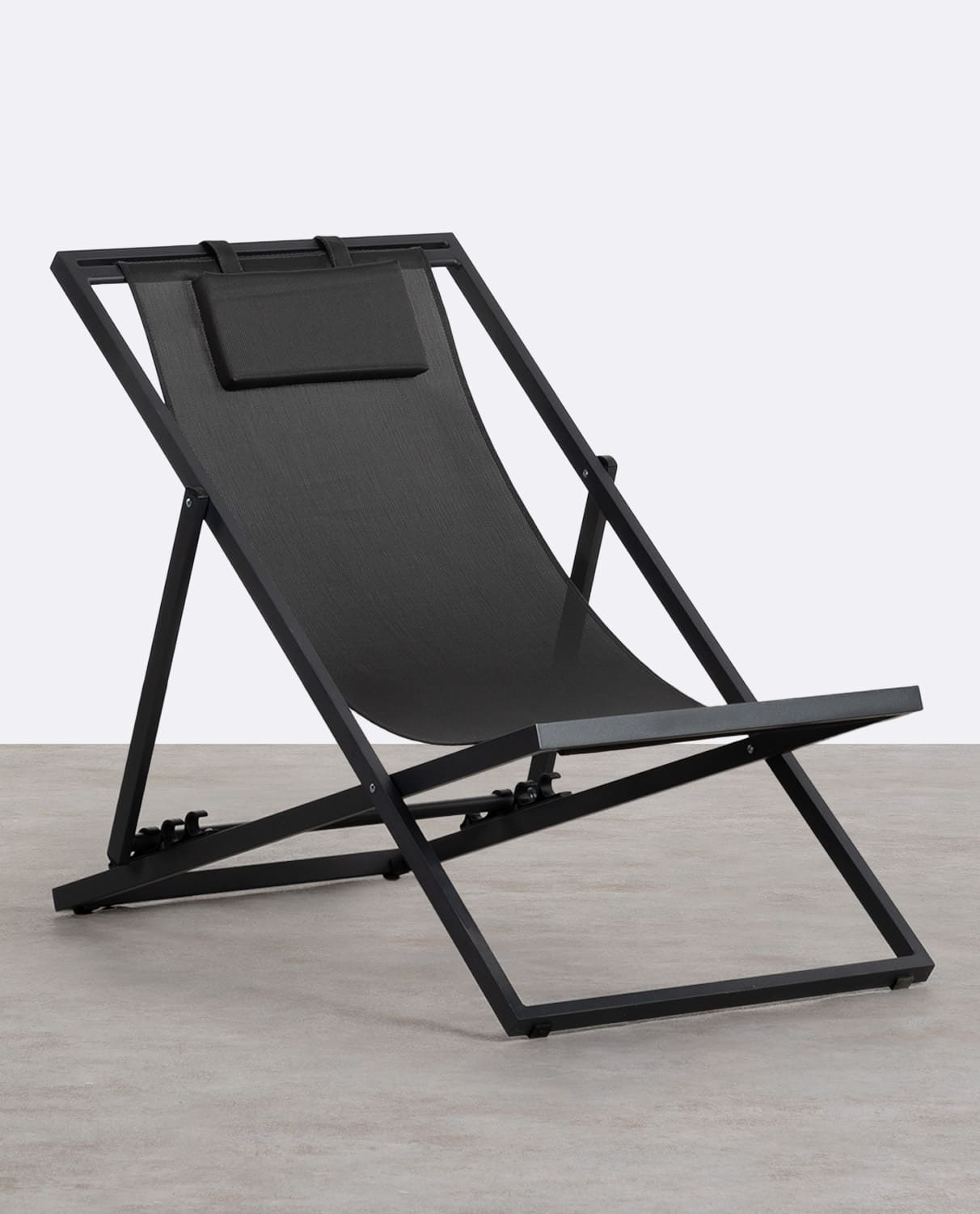 Pack 2 Hamacs Inclinables en Aluminium avec Coussin Cancun, image de la gelerie 1