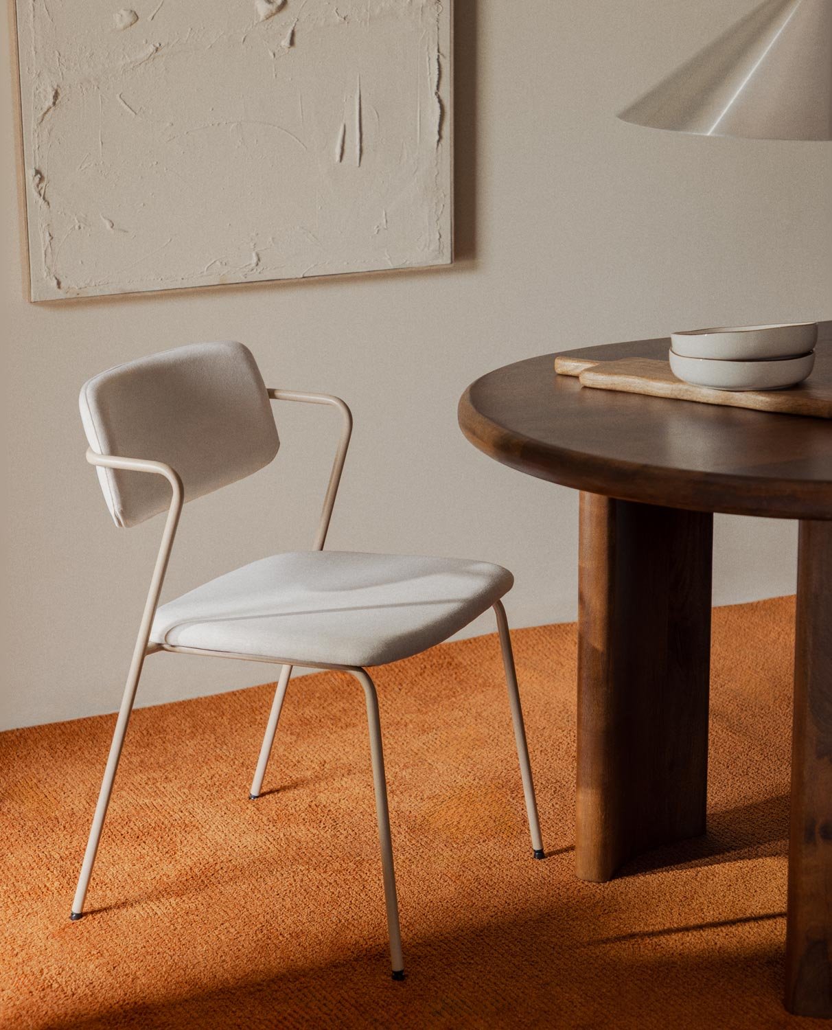 Chaise de Salle à Manger en Velours et Tissu Irun, image de la gelerie 2
