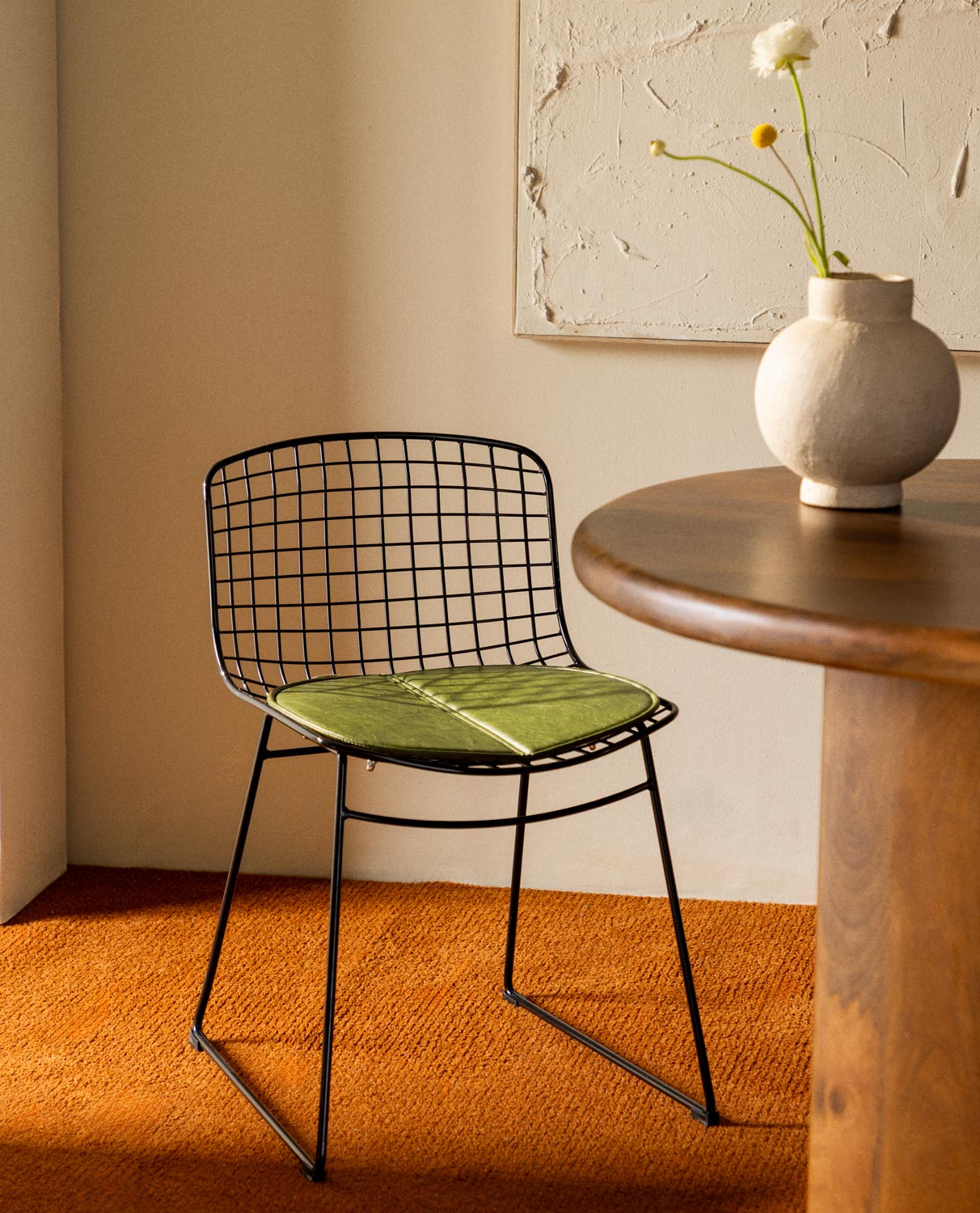 Chaise de Salle à Manger en Métal Aras à Dossier bas , image de la gelerie 2
