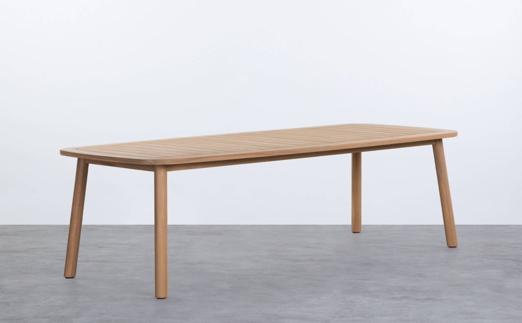 Table de Jardin Rectangulaire en Bois d'Acacia (240x100 cm) Marla