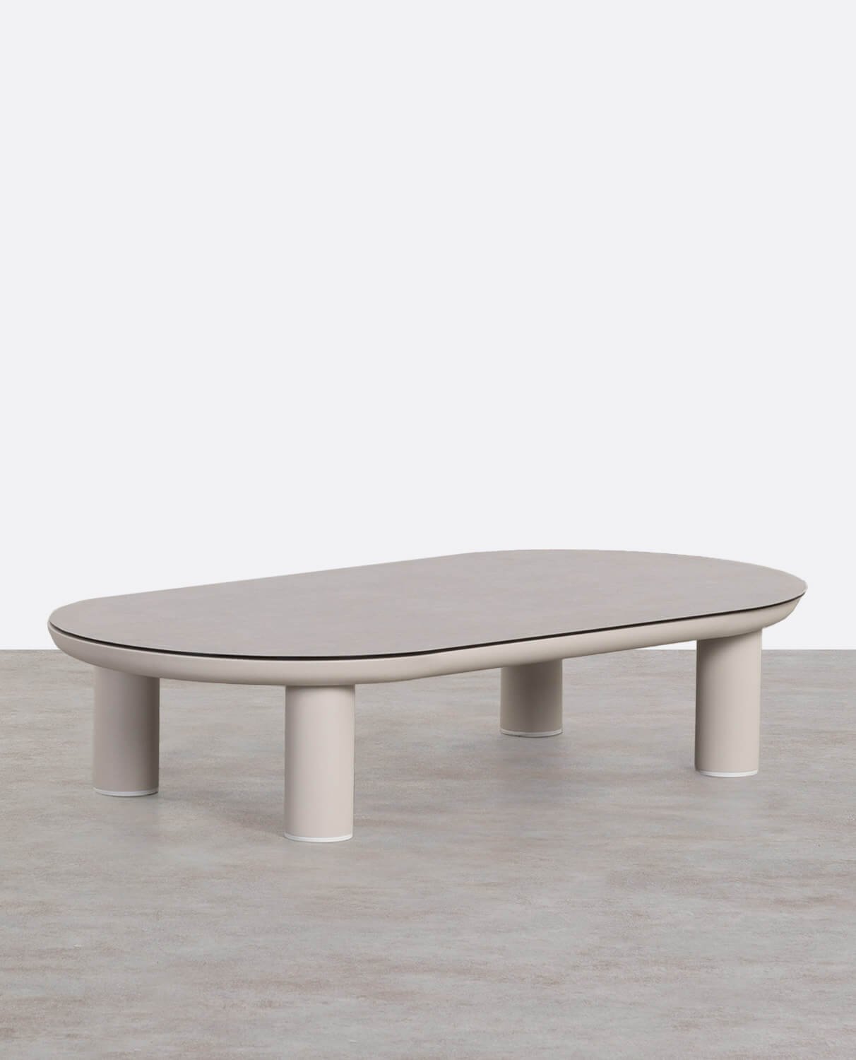 Table Basse en Aluminium et Verre (130x70 cm) Cheryl, image de la gelerie 1