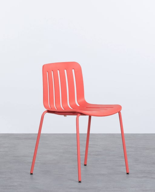 Chaise d'Extérieur en Polypropylène Romi - Rose Lips