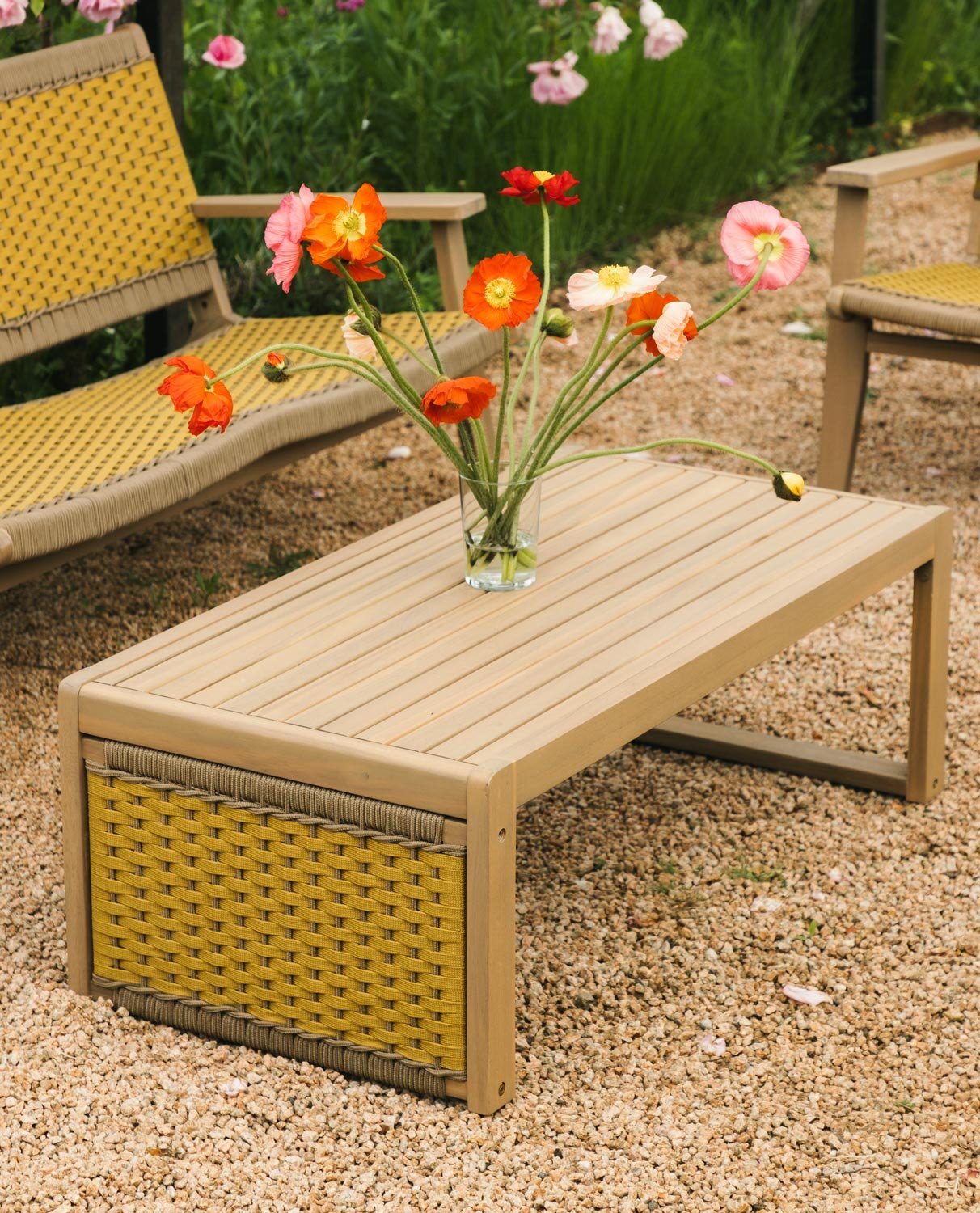 Table Basse en Bois d'Acacia et Corde (100x50 cm) Mirle , image de la gelerie 2