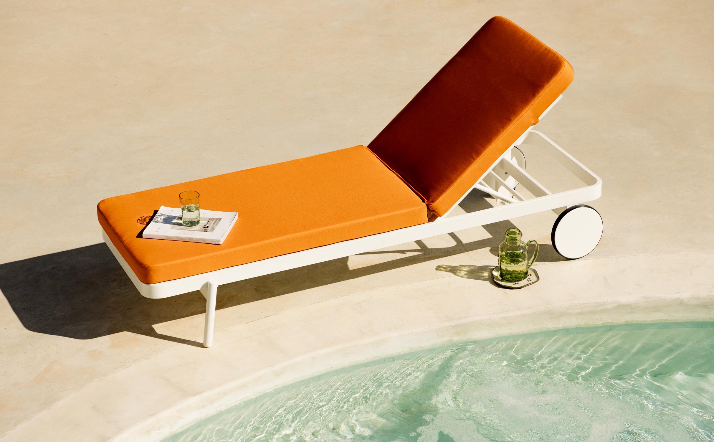 Coussin en Tissu pour Chaise Longue d'Extérieur (200X65 cm) Celina, image de la gelerie 1