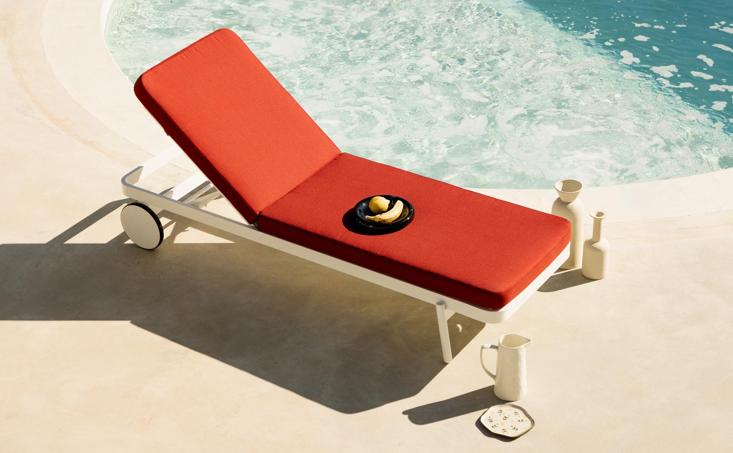 Coussin en Tissu pour Chaise Longue d'Extérieur (200X65 cm) Celina, image de la gelerie 1