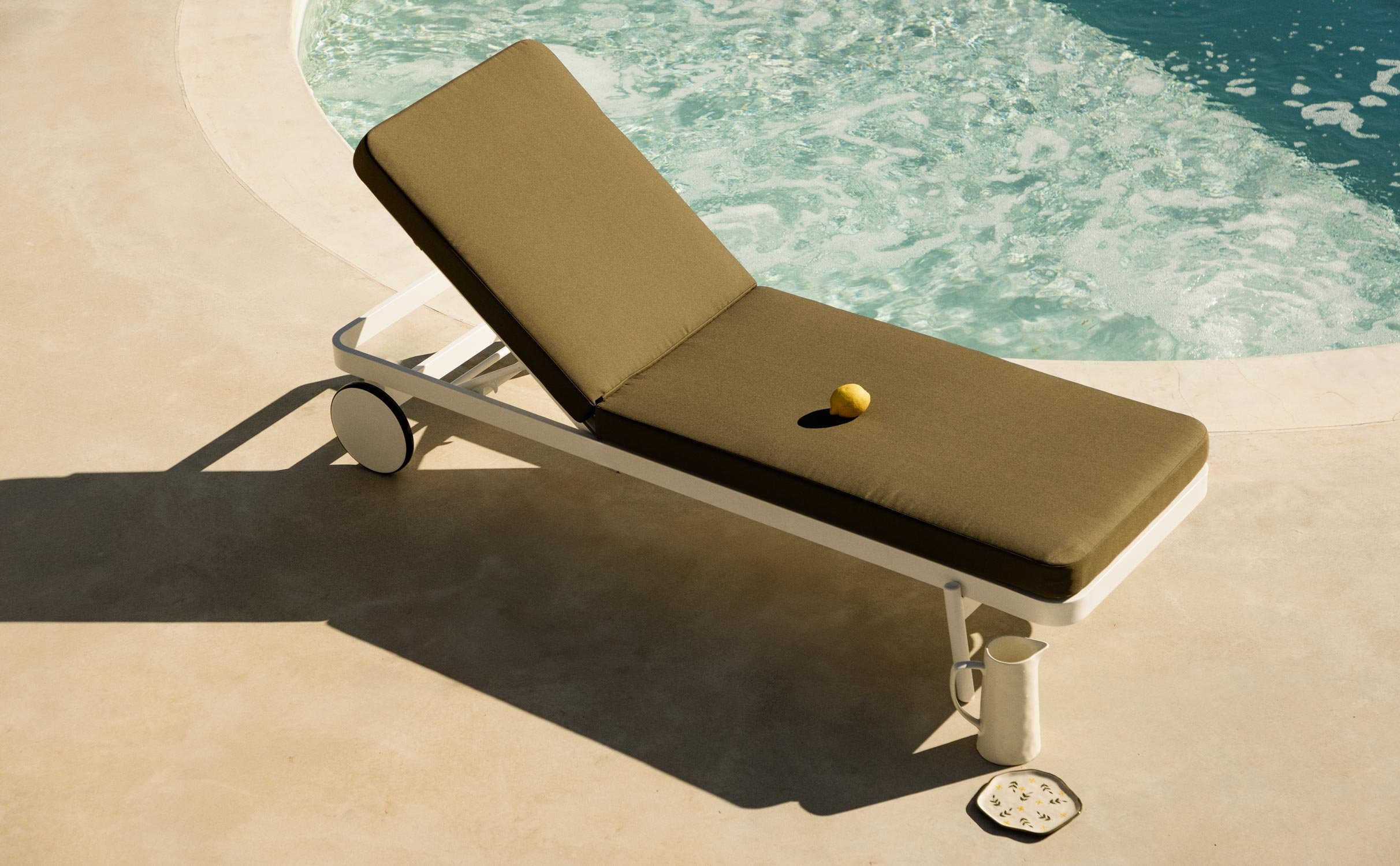 Coussin en Tissu pour Chaise Longue d'Extérieur (200X65 cm) Celina, image de la gelerie 1