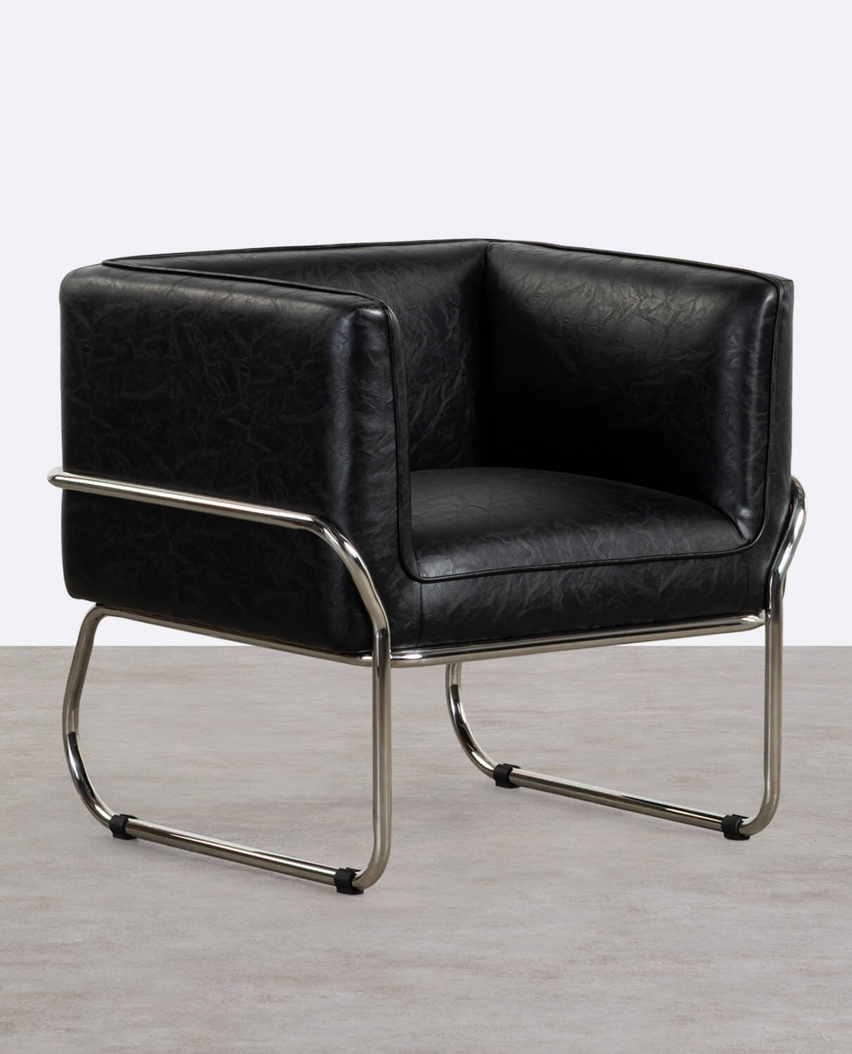 Fauteuil en Similicuir et Métal Marcellus, image de la gelerie 1