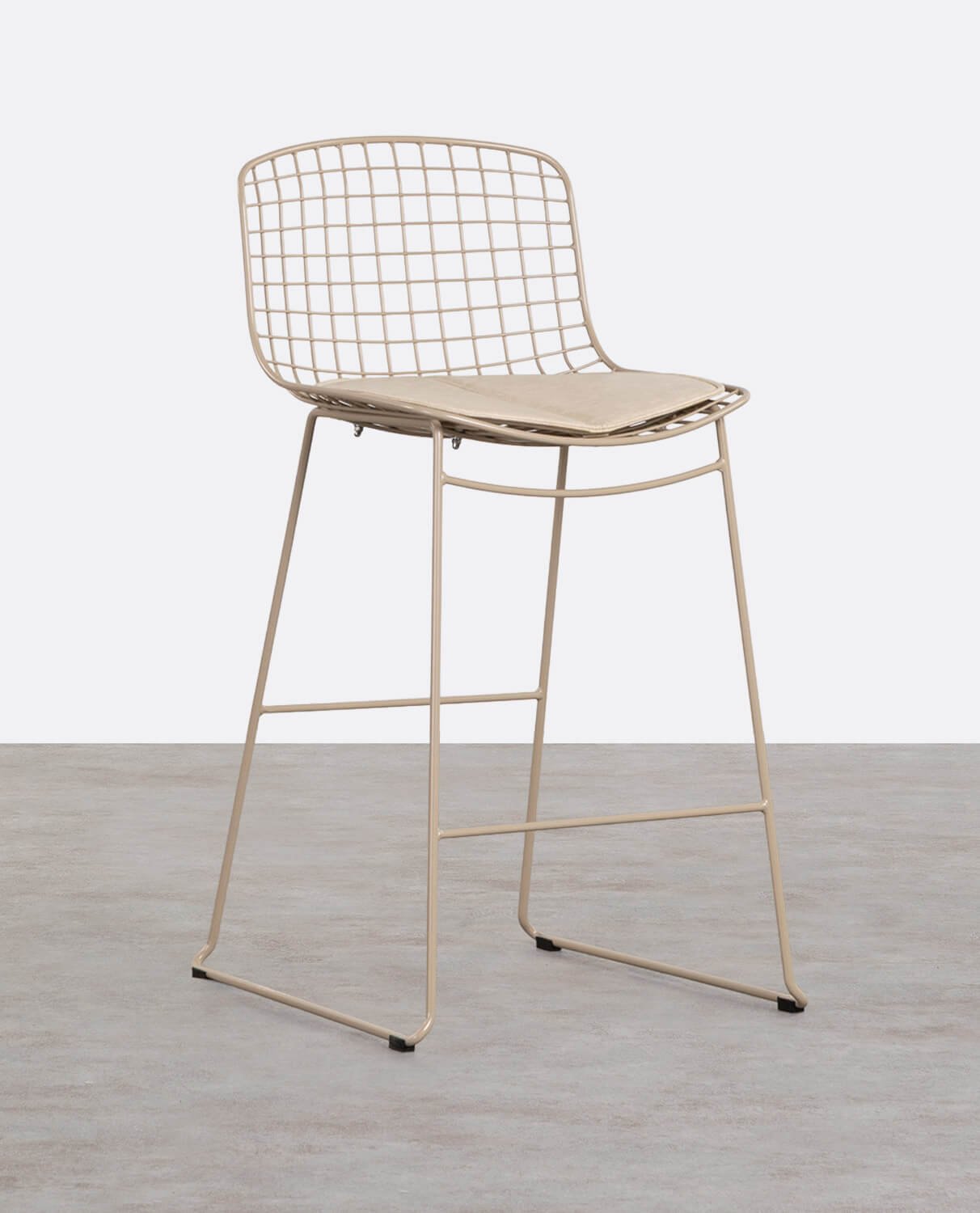 Pack de 2 Tabourets à Dossier Bas en Métal (66 cm) Aras Fresh, image de la gelerie 1