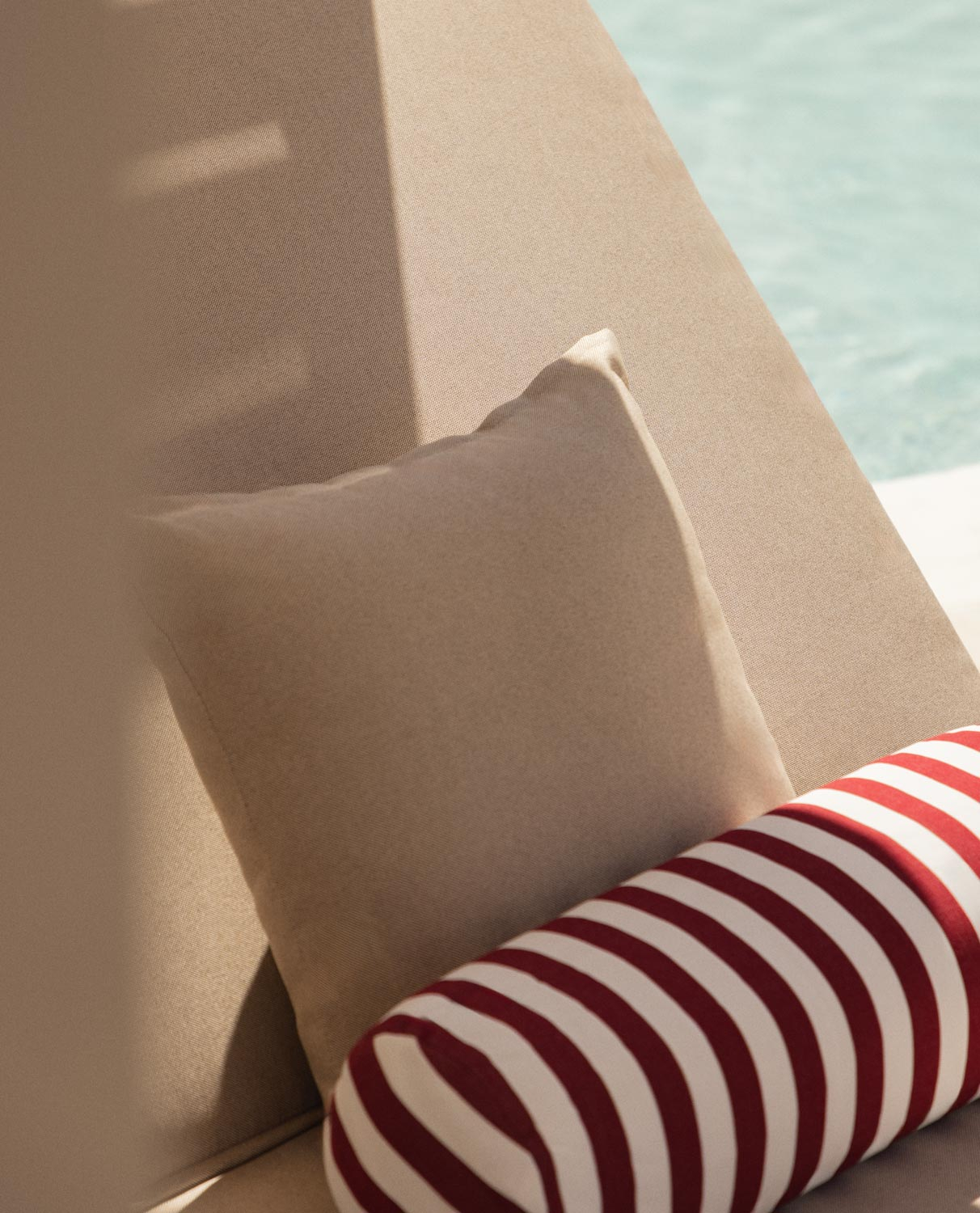 Coussin d'Extérieur Carré en Tissu (38,5x38,5 cm) Kreta, image de la gelerie 2