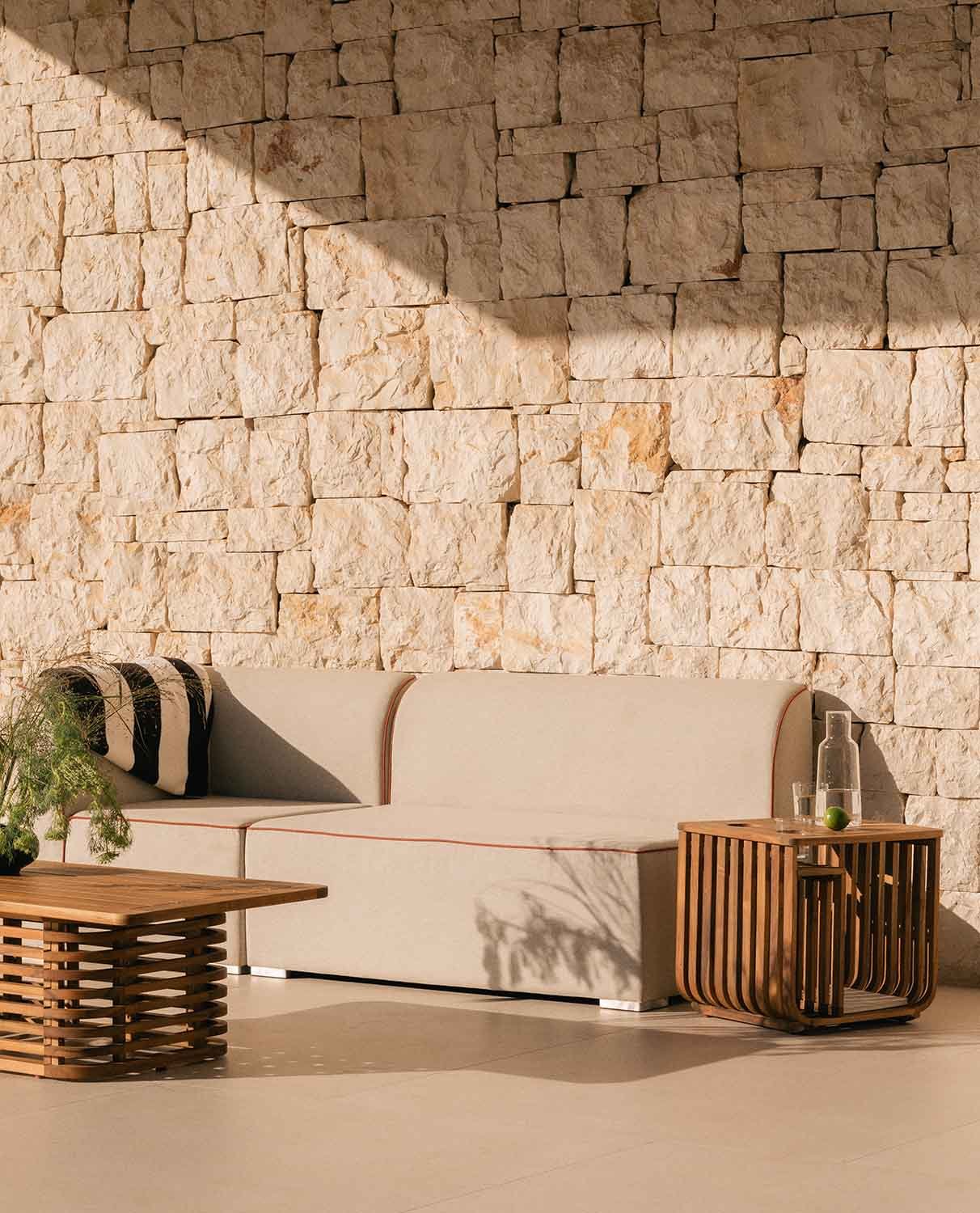 Module Fauteuil de Jardin 2 Places pour Canapé en Tissu Lagos, image de la gelerie 2