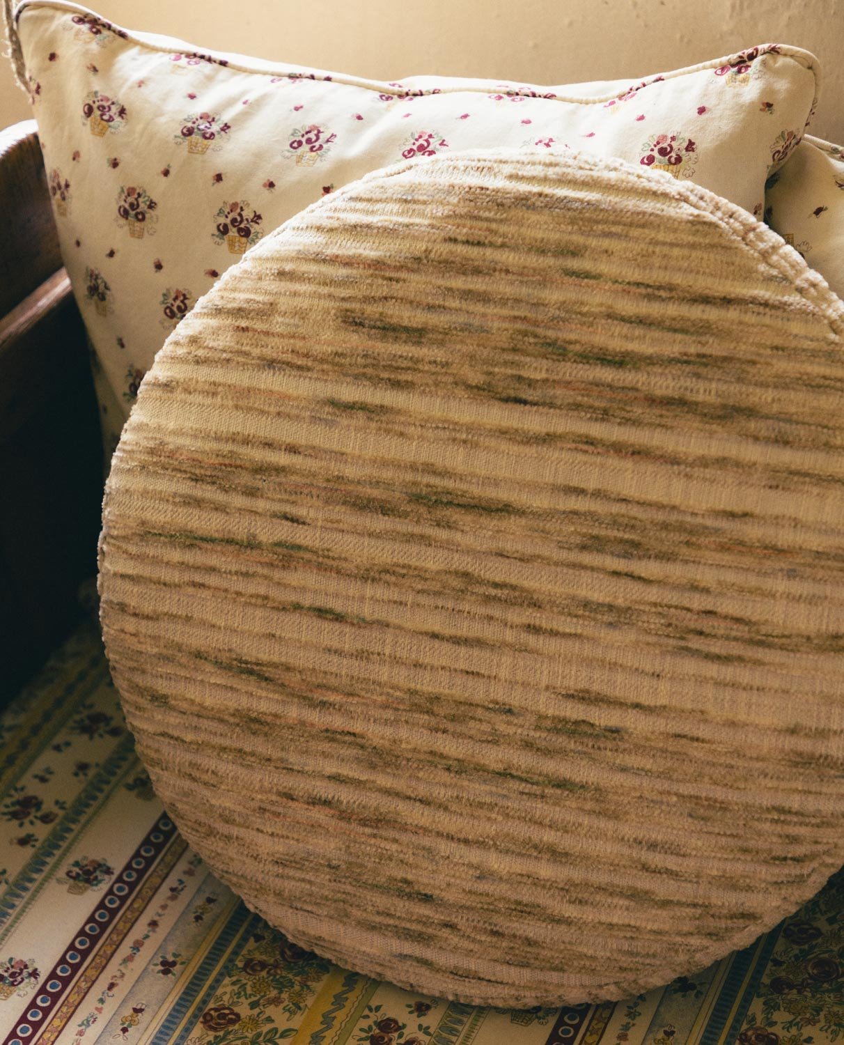 Coussin Rond en Tissu (Ø43 cm) Marssel, image de la gelerie 2
