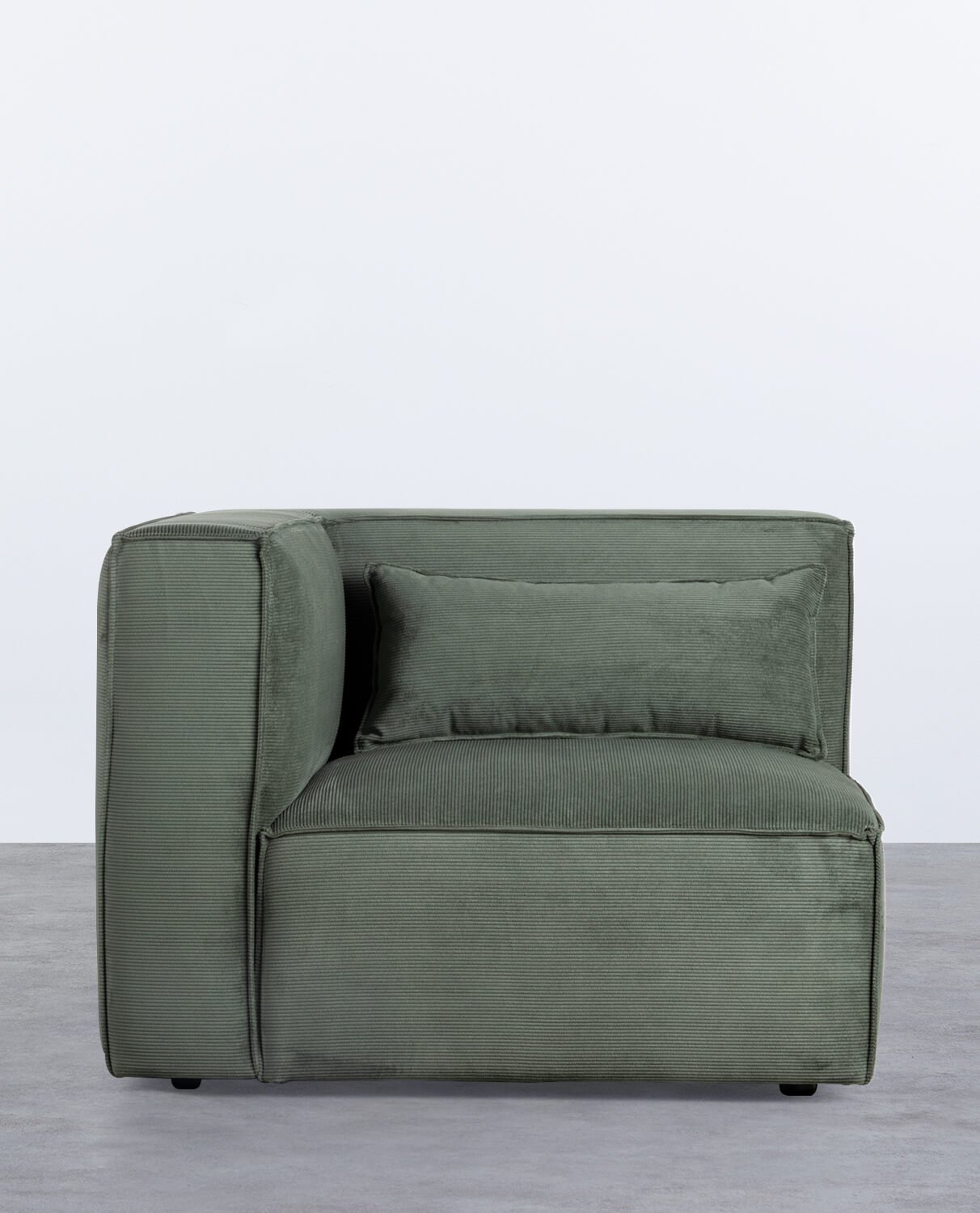 Module de Fauteuil d'Angle pour Canapé en Velours Côtelé Kilhe