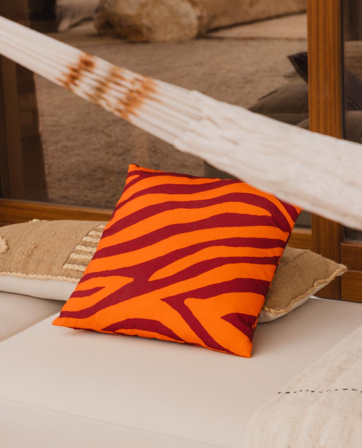 Coussin d'Extérieur Carré en Tissu (45x45 cm) Selvis, image de la gelerie 2
