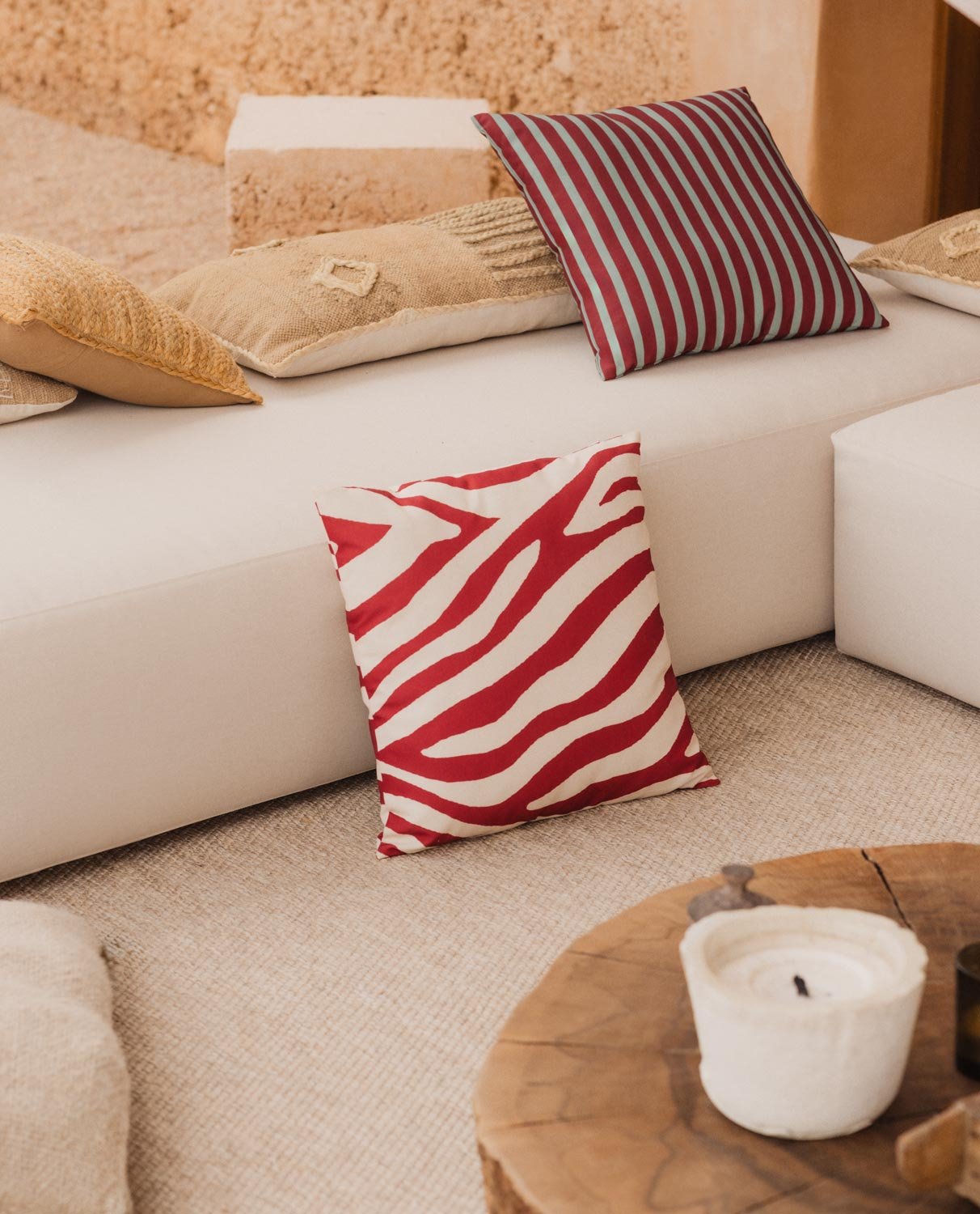 Coussin d'Extérieur Carré en Tissu (45x45 cm) Selvis, image de la gelerie 2