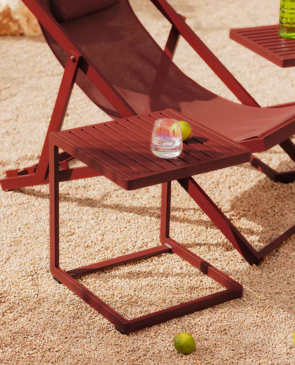 Table d'Appoint en Aluminium (40x40 cm) Kreta Colours, image de la gelerie 2