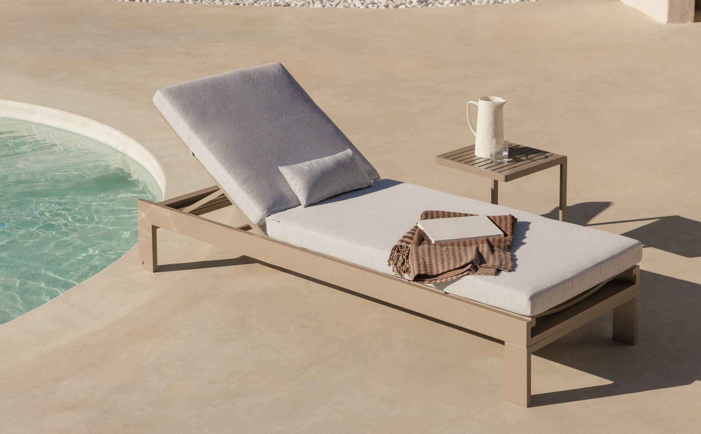 Transat avec Coussin Amovible et Coussin Rectangulaire New Kreta, image de la gelerie 1