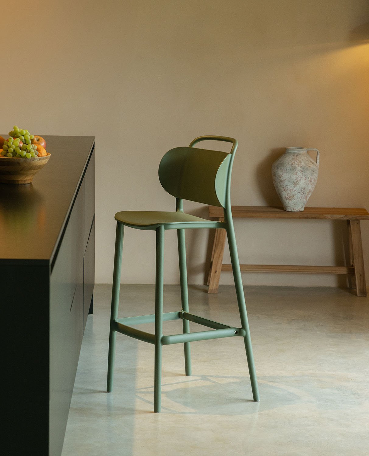 Tabouret Haut en Polypropylène (77 cm) Kole, image de la gelerie 2