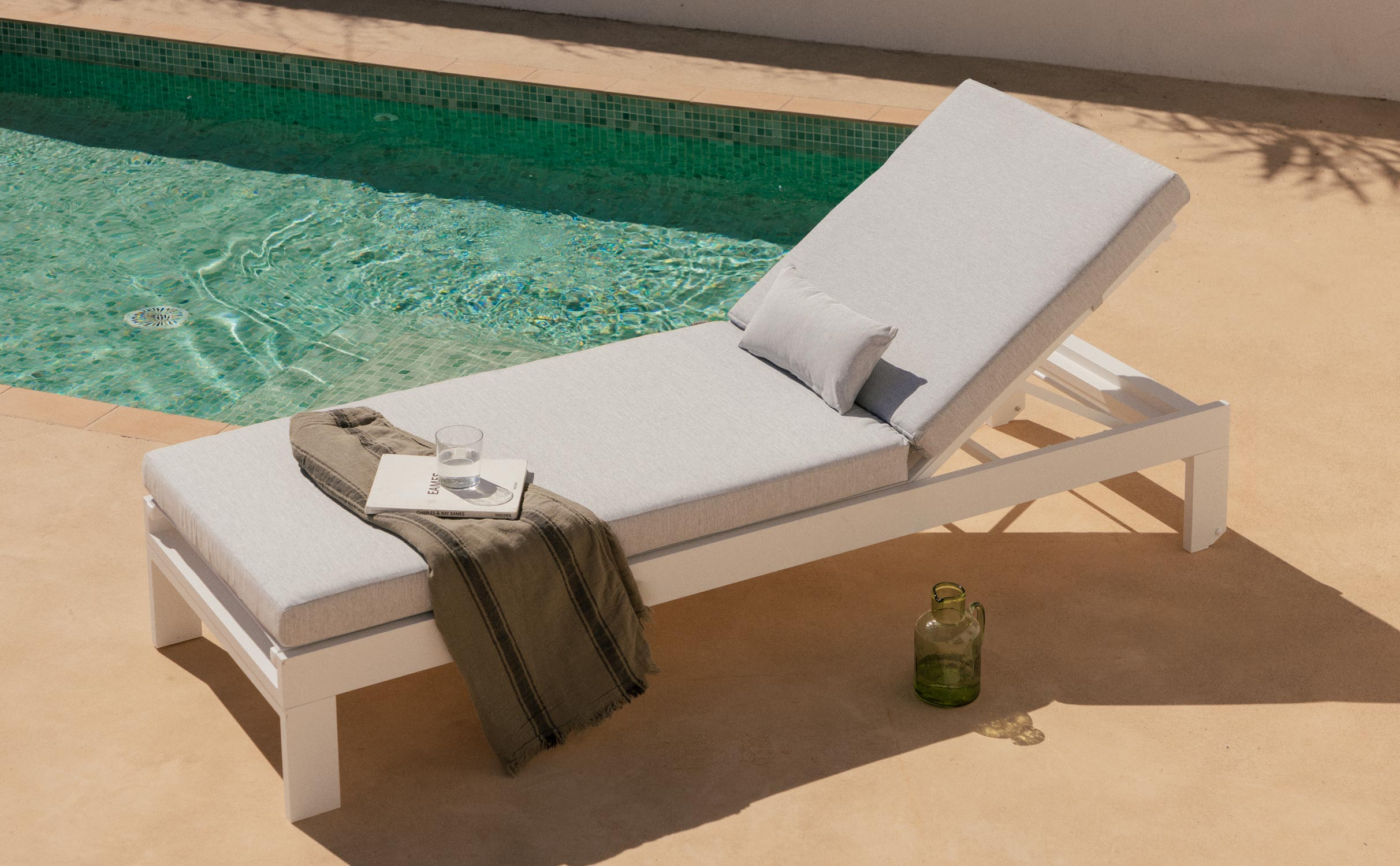 Transat avec Coussin Amovible et Coussin Rectangulaire New Kreta, image de la gelerie 1