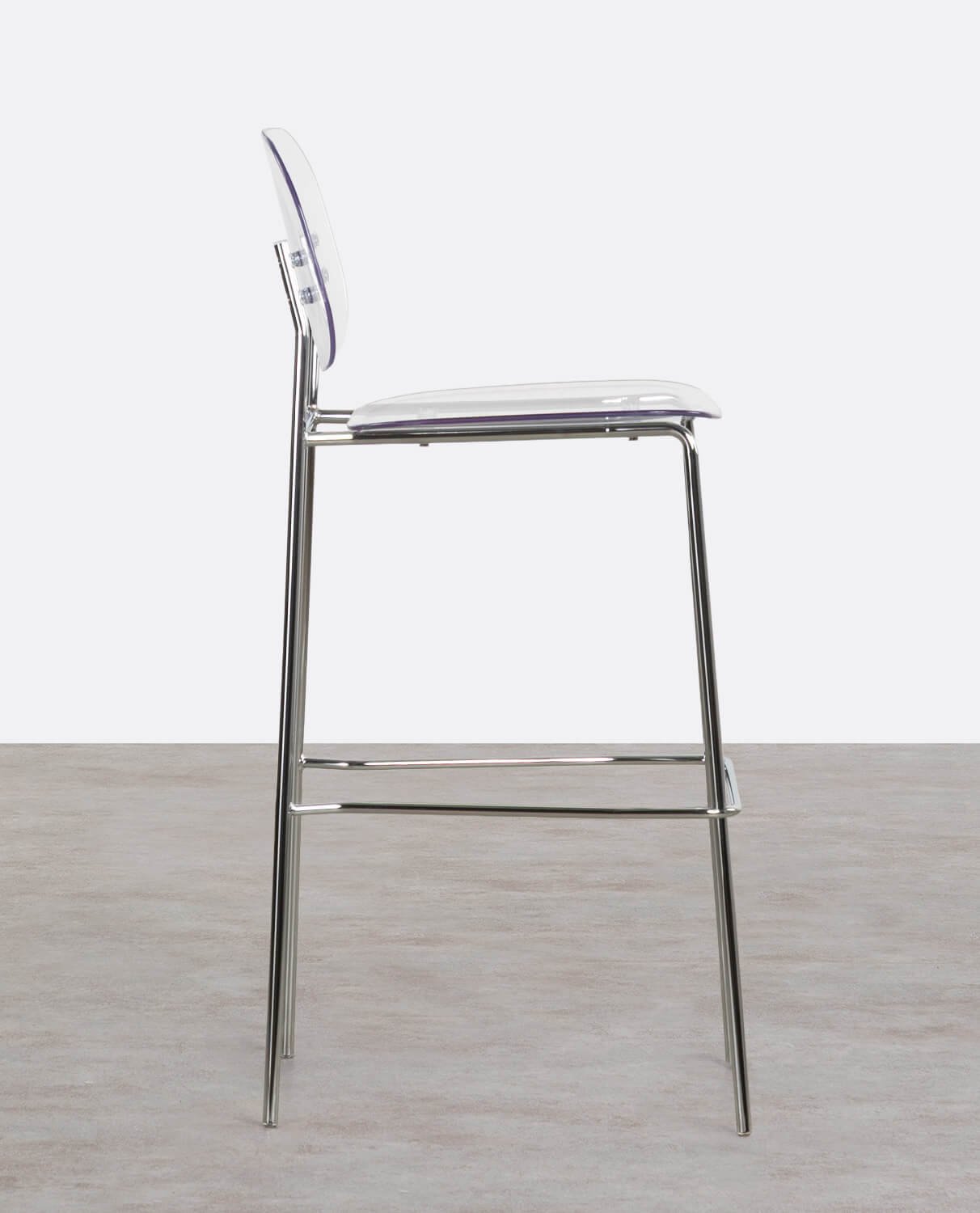 Tabouret Haut en Polyéthylène et Métal (77 cm) Pinha, image de la gelerie 2