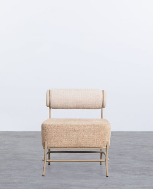 Fauteuil en Tissu et Métal Elin Soft