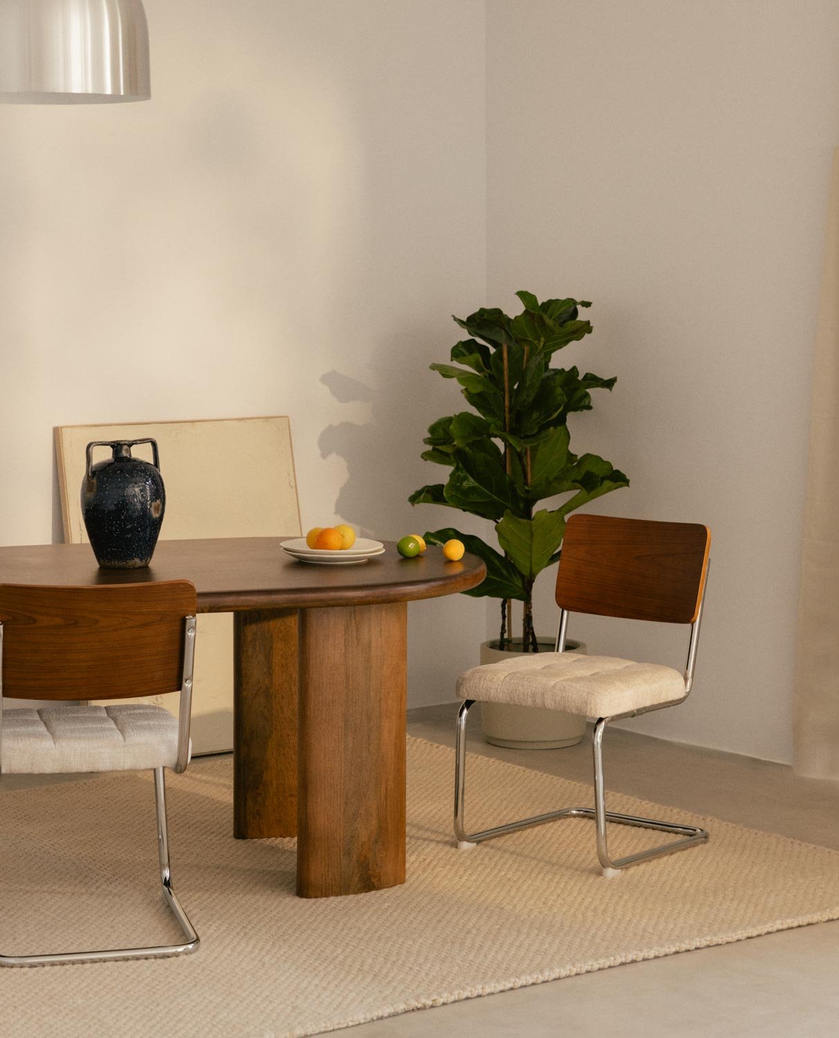 Chaise de Salle à Manger en Bois et Tissu Cuba, image de la gelerie 2