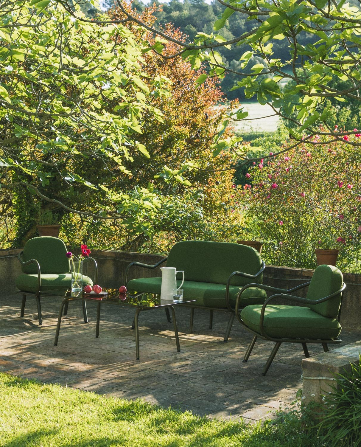 Ensemble de Jardin en Métal et Verre Trempé Xoan , image de la gelerie 2