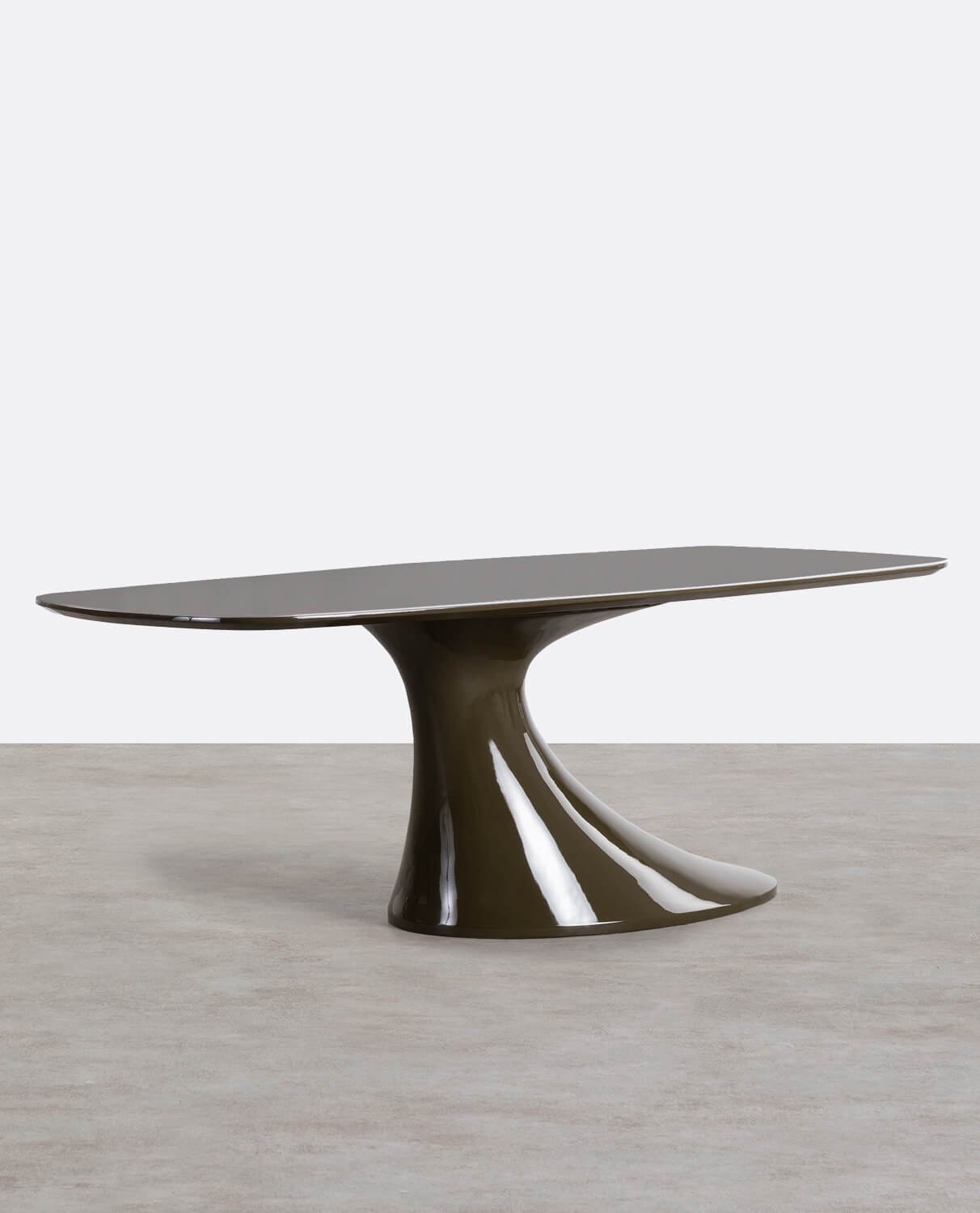 Table à Manger Rectangulaire en Bois et Fibre de Verre (220x100 cm) Cool Flawas , image de la gelerie 1