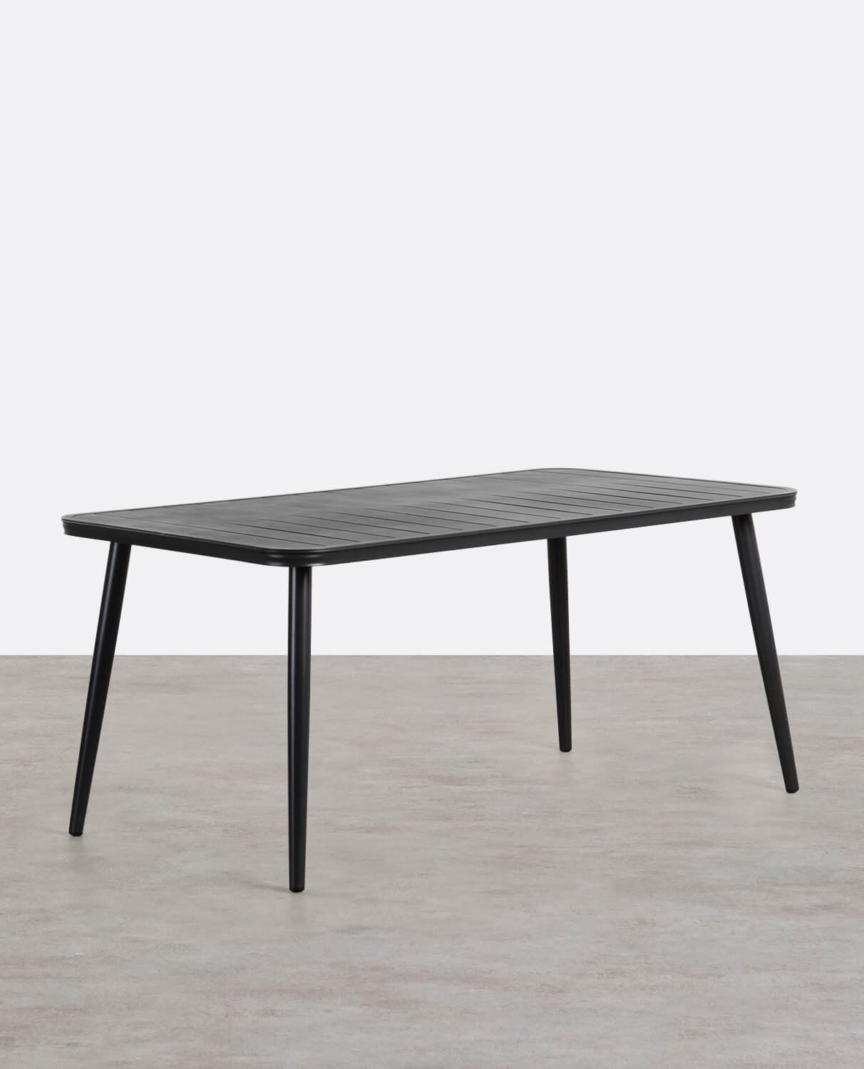Table d'Extérieur Rectangulaire en Aluminium (159x90 cm) Cancun, image de la gelerie 1