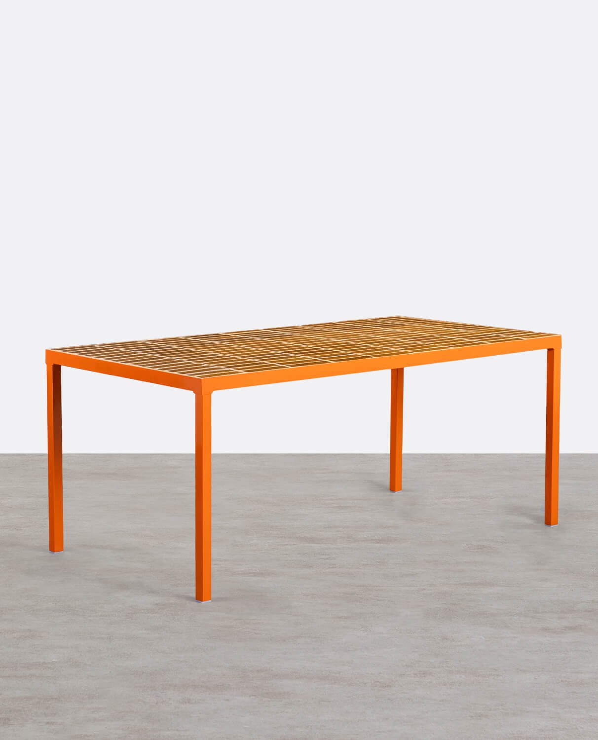 Table à Manger Rectangulaire en Métal et Céramique (181x93 cm)  Zafiro, image de la gelerie 1