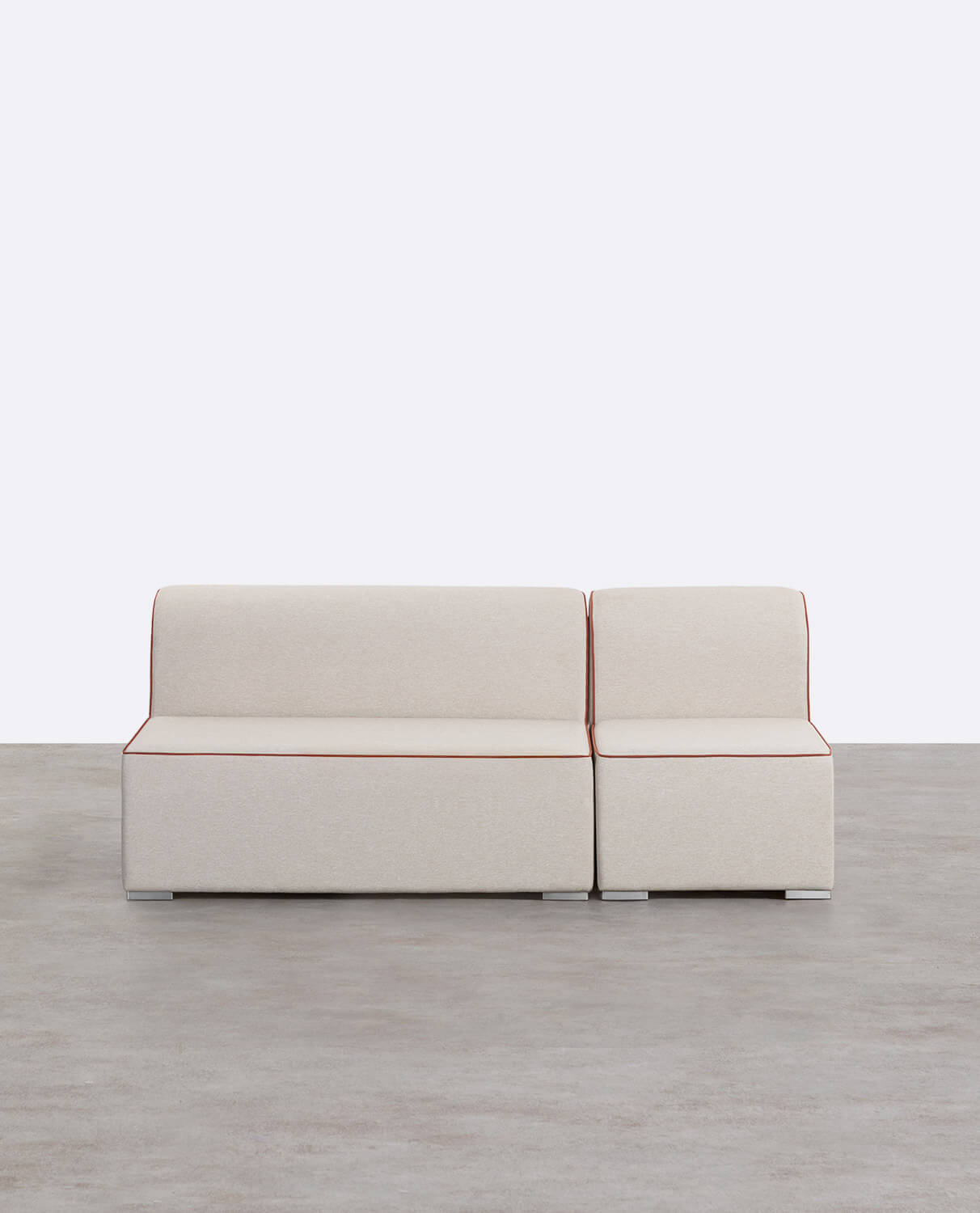 Canapé de Jardin Modulable 2 Pièces Canapé 2 Places et Fauteuil en Tissu Lagos, image de la gelerie 1