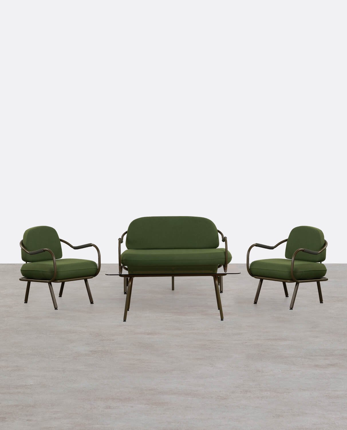 Ensemble de Jardin en Métal et Verre Trempé Xoan , image de la gelerie 1